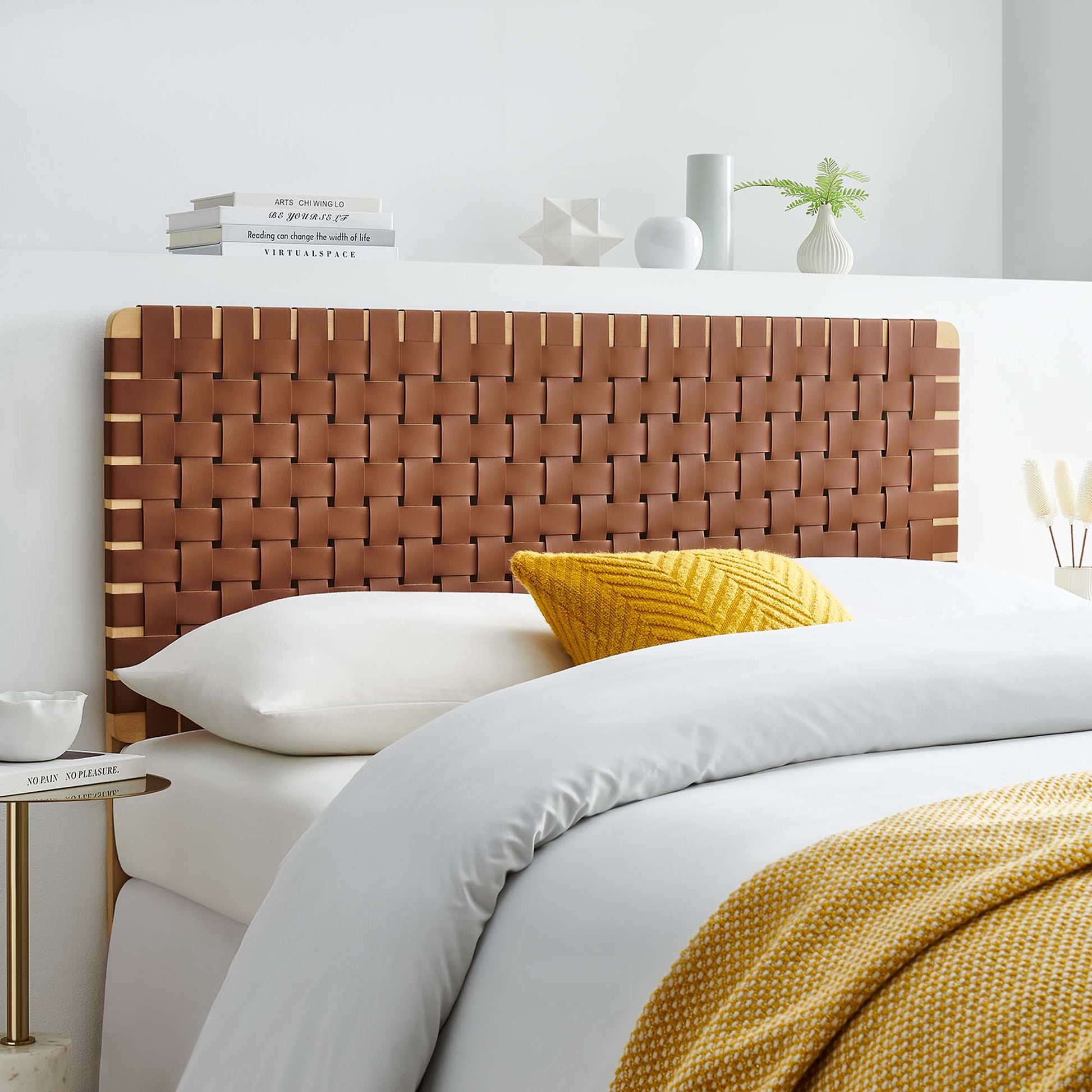 Sparta Weave Vegan Leather Full Headboard by Modway - Best Buy Furniture