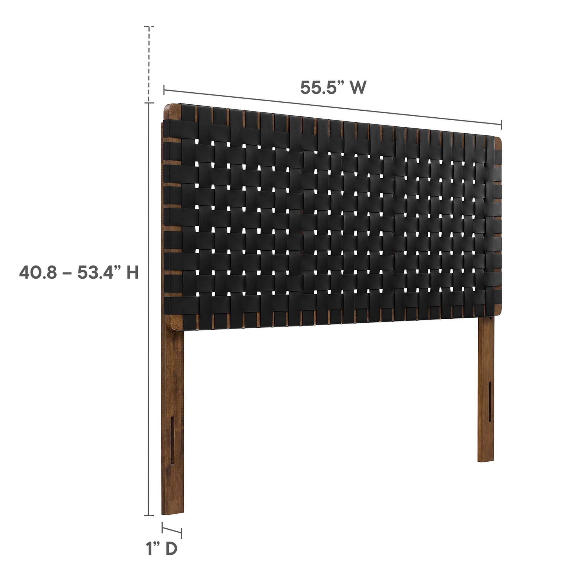 Sparta Weave Vegan Leather Full Headboard by Modway - Best Buy Furniture