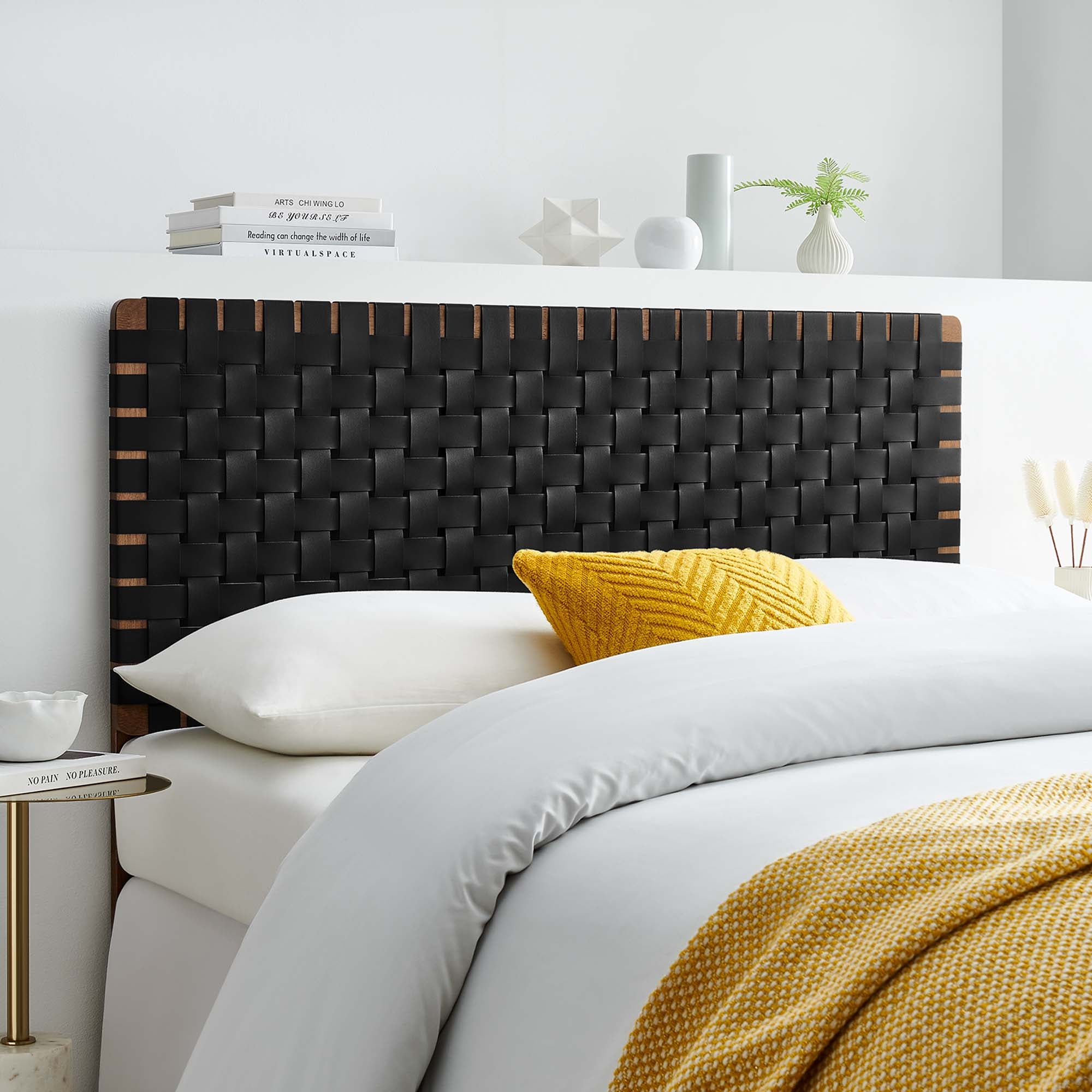 Sparta Weave Vegan Leather Full Headboard by Modway - Best Buy Furniture