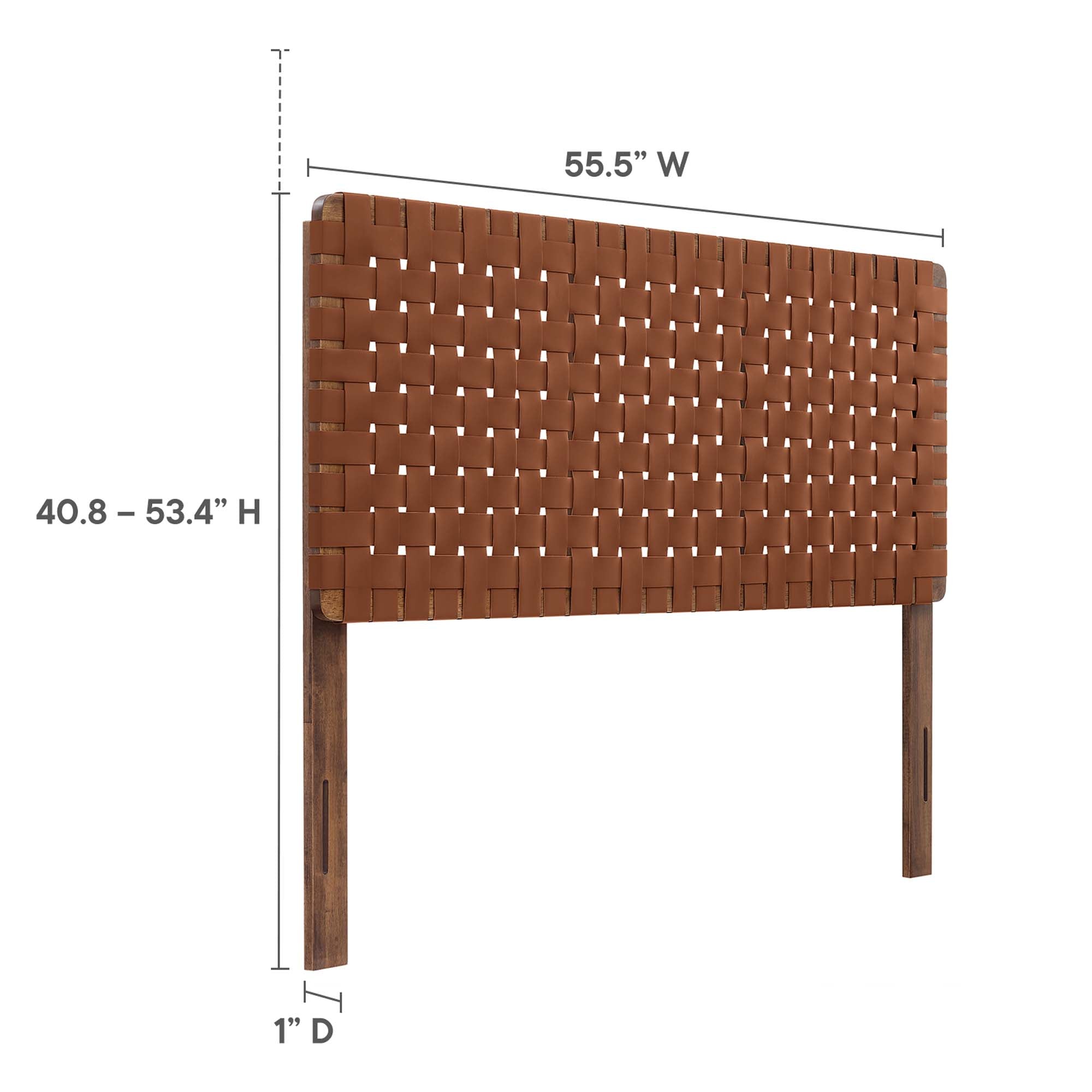 Sparta Weave Vegan Leather Full Headboard by Modway - Best Buy Furniture