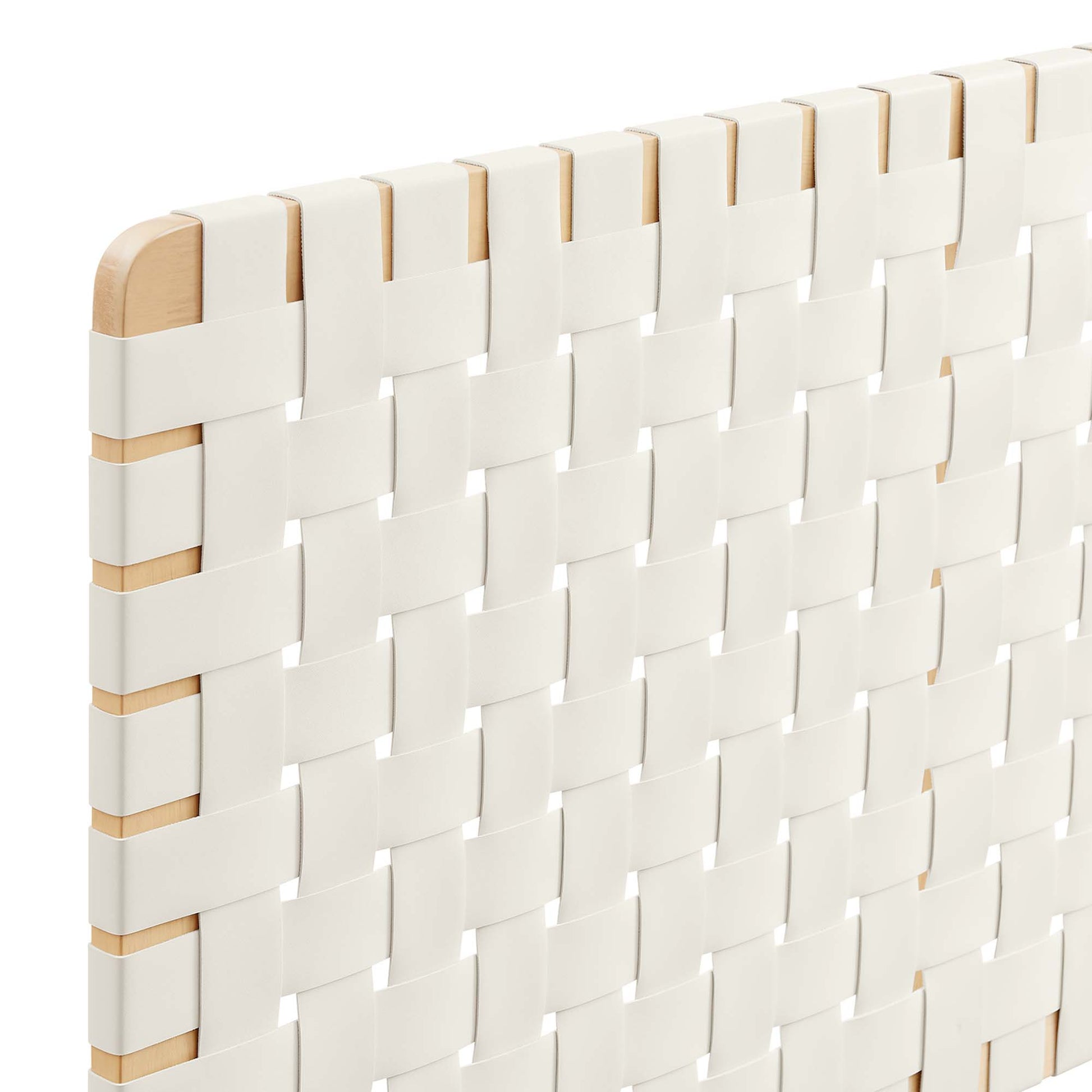 Sparta Weave Wall-Mount Vegan Leather Queen Headboard by Modway - Best Buy Furniture