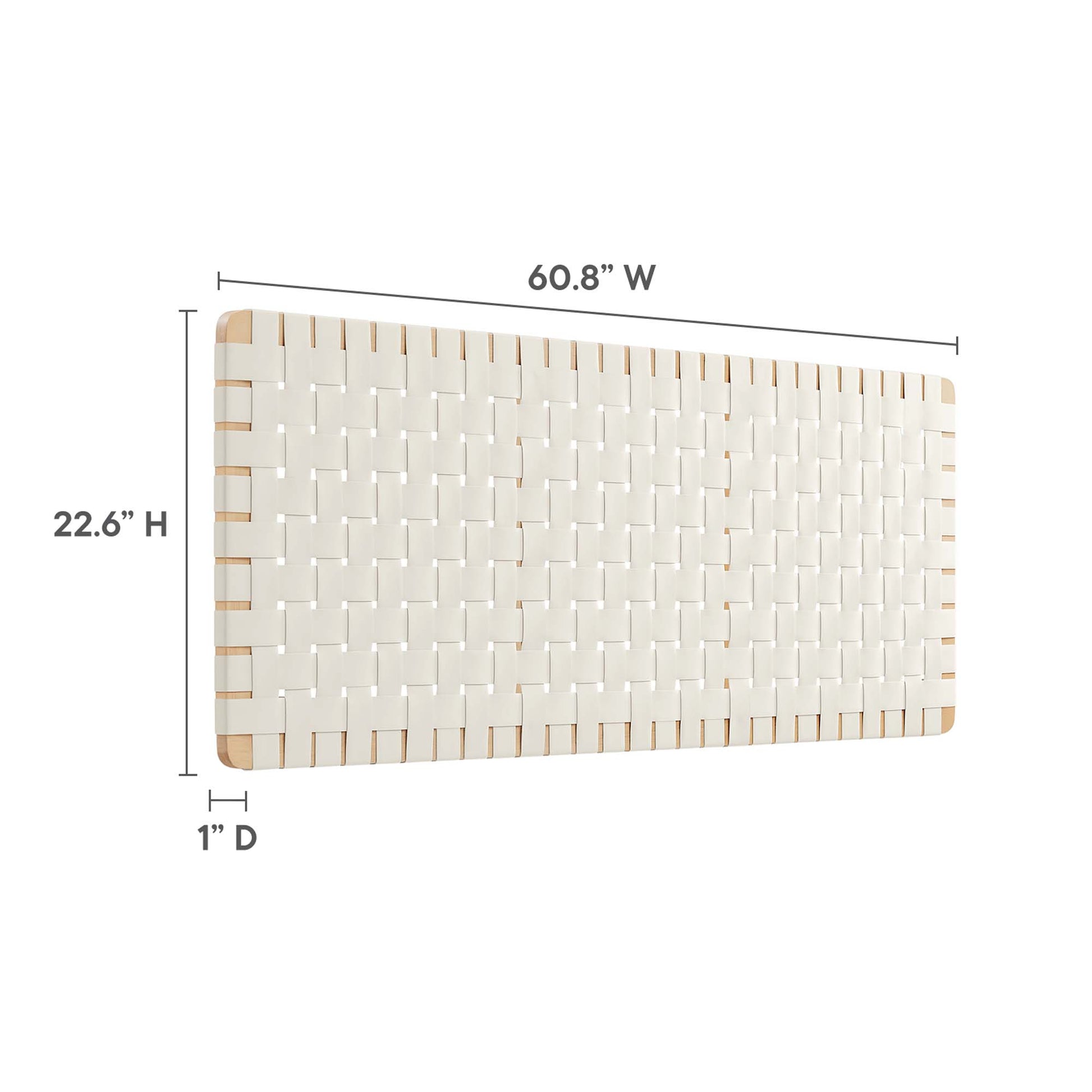Sparta Weave Wall-Mount Vegan Leather Queen Headboard by Modway - Best Buy Furniture