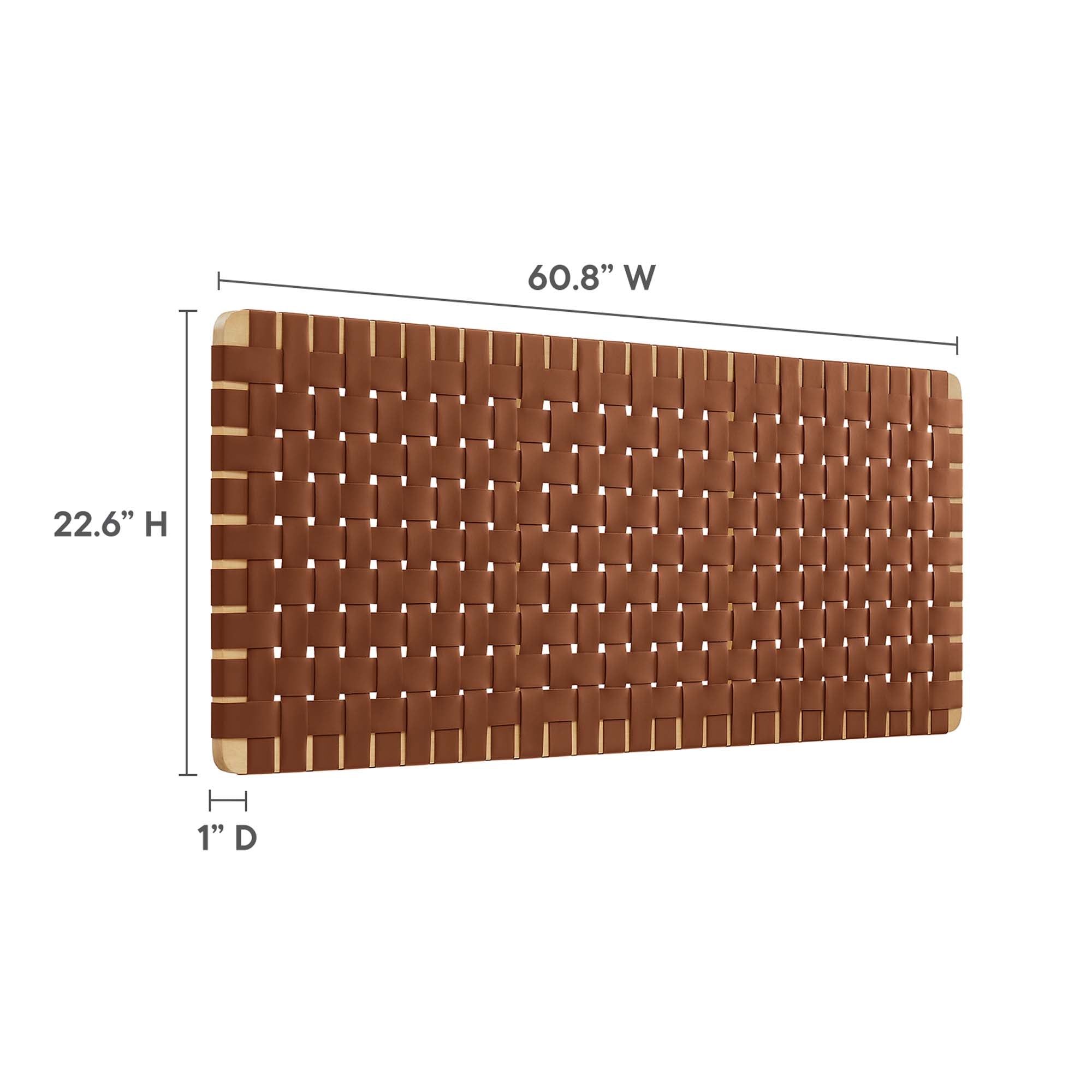 Sparta Weave Wall-Mount Vegan Leather Queen Headboard by Modway - Best Buy Furniture
