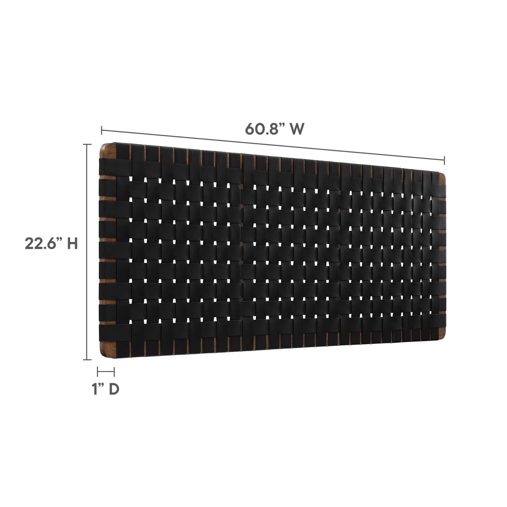 Sparta Weave Wall-Mount Vegan Leather Queen Headboard by Modway - Best Buy Furniture