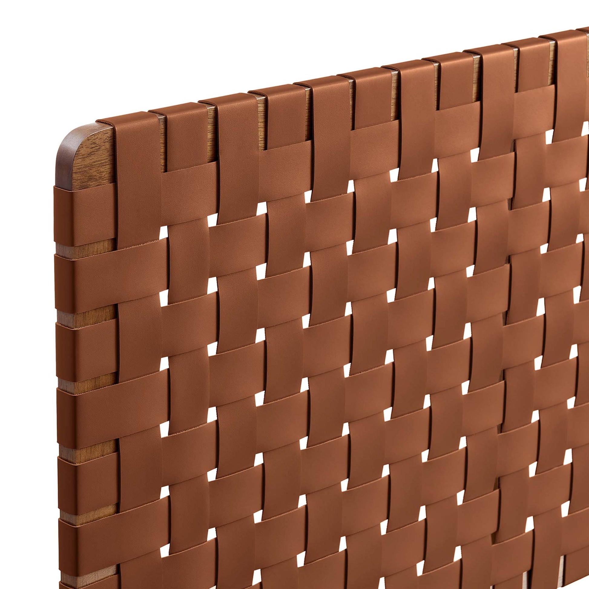 Sparta Weave Wall-Mount Vegan Leather Queen Headboard by Modway - Best Buy Furniture