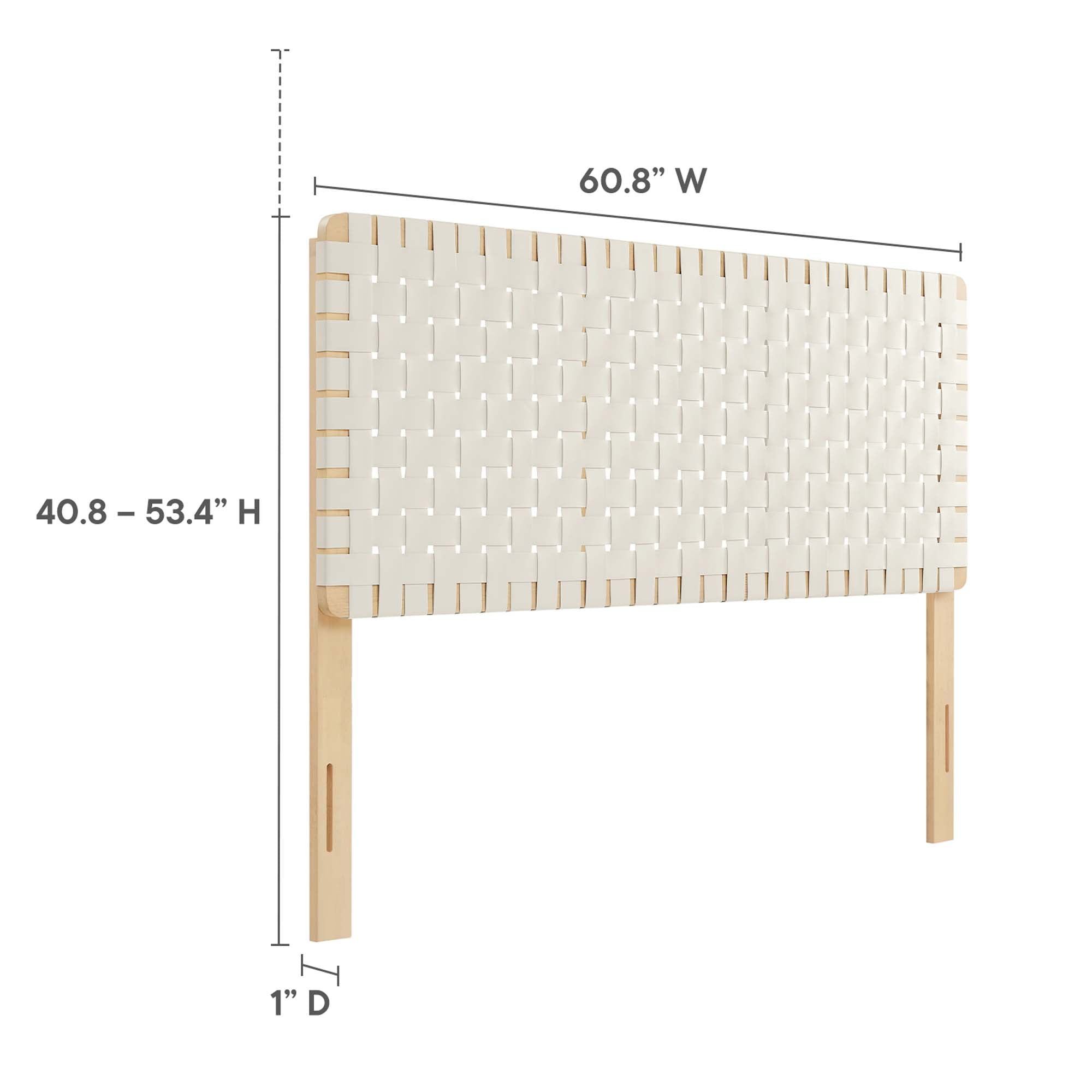 Sparta Weave Vegan Leather Queen Headboard by Modway - Best Buy Furniture