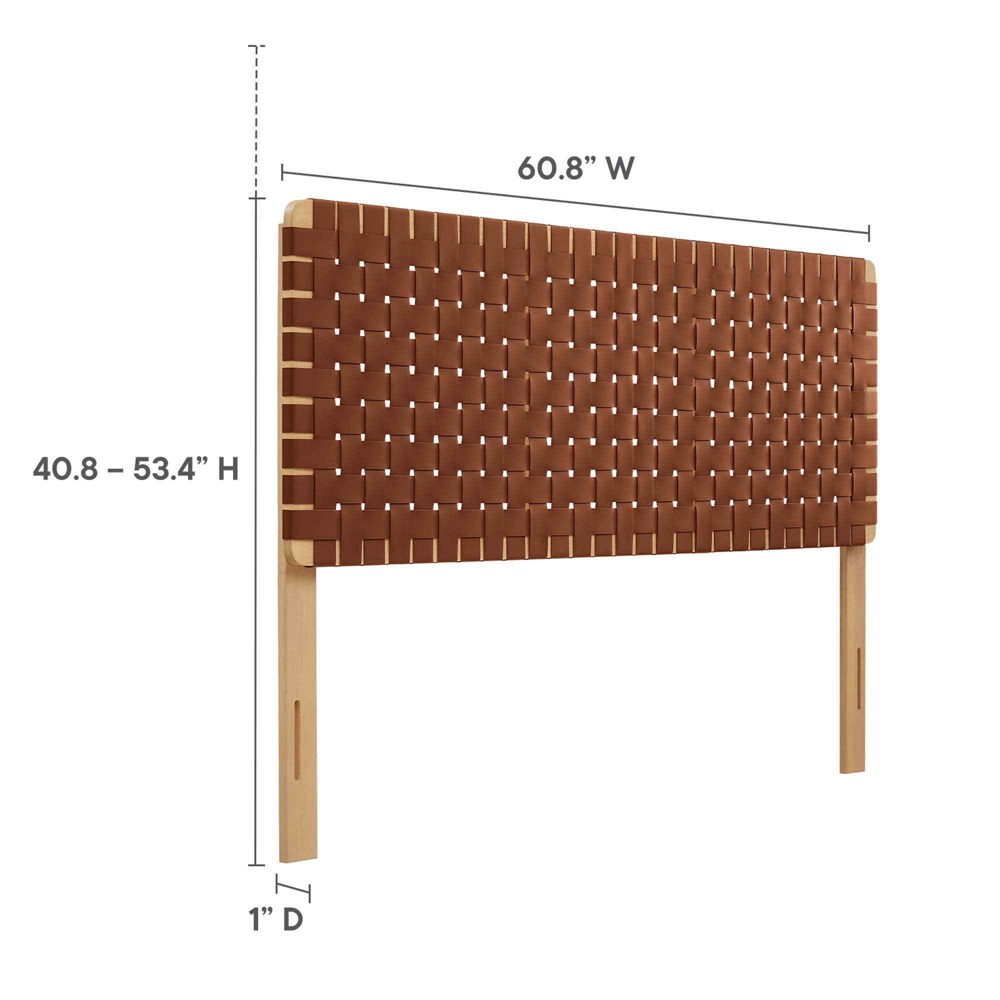Sparta Weave Vegan Leather Queen Headboard by Modway - Best Buy Furniture
