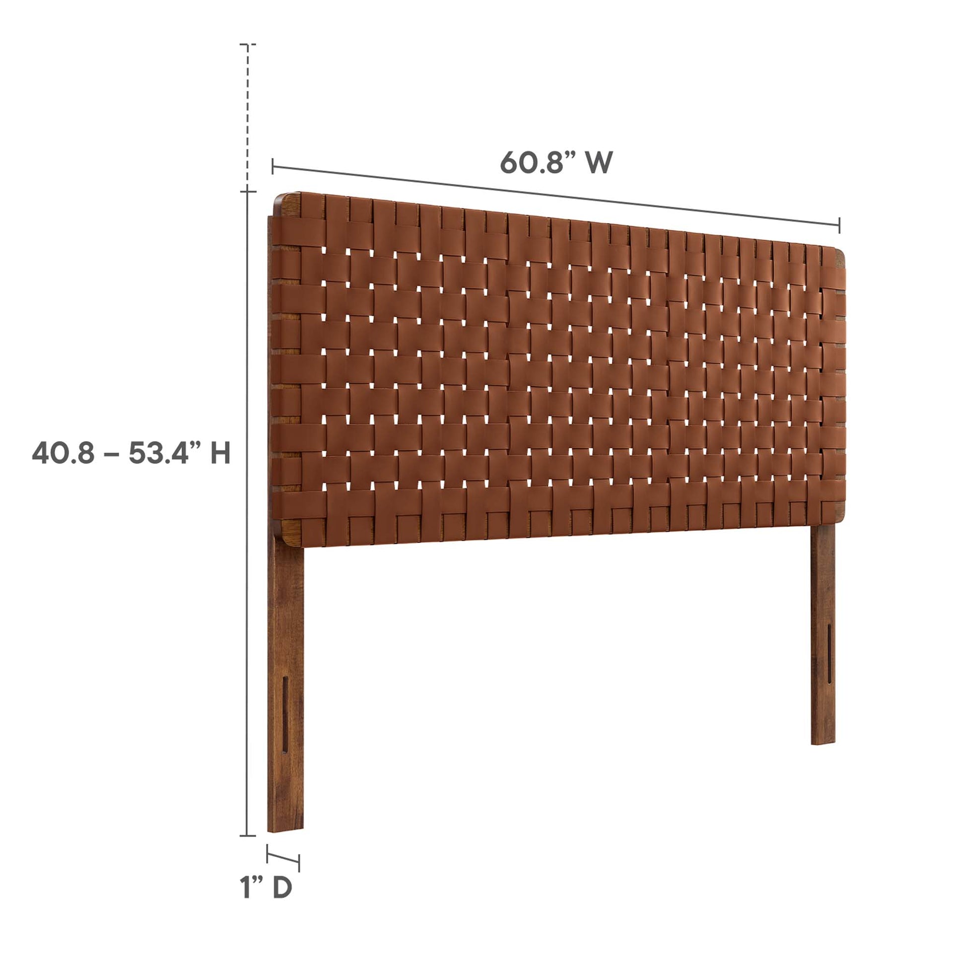 Sparta Weave Vegan Leather Queen Headboard by Modway - Best Buy Furniture