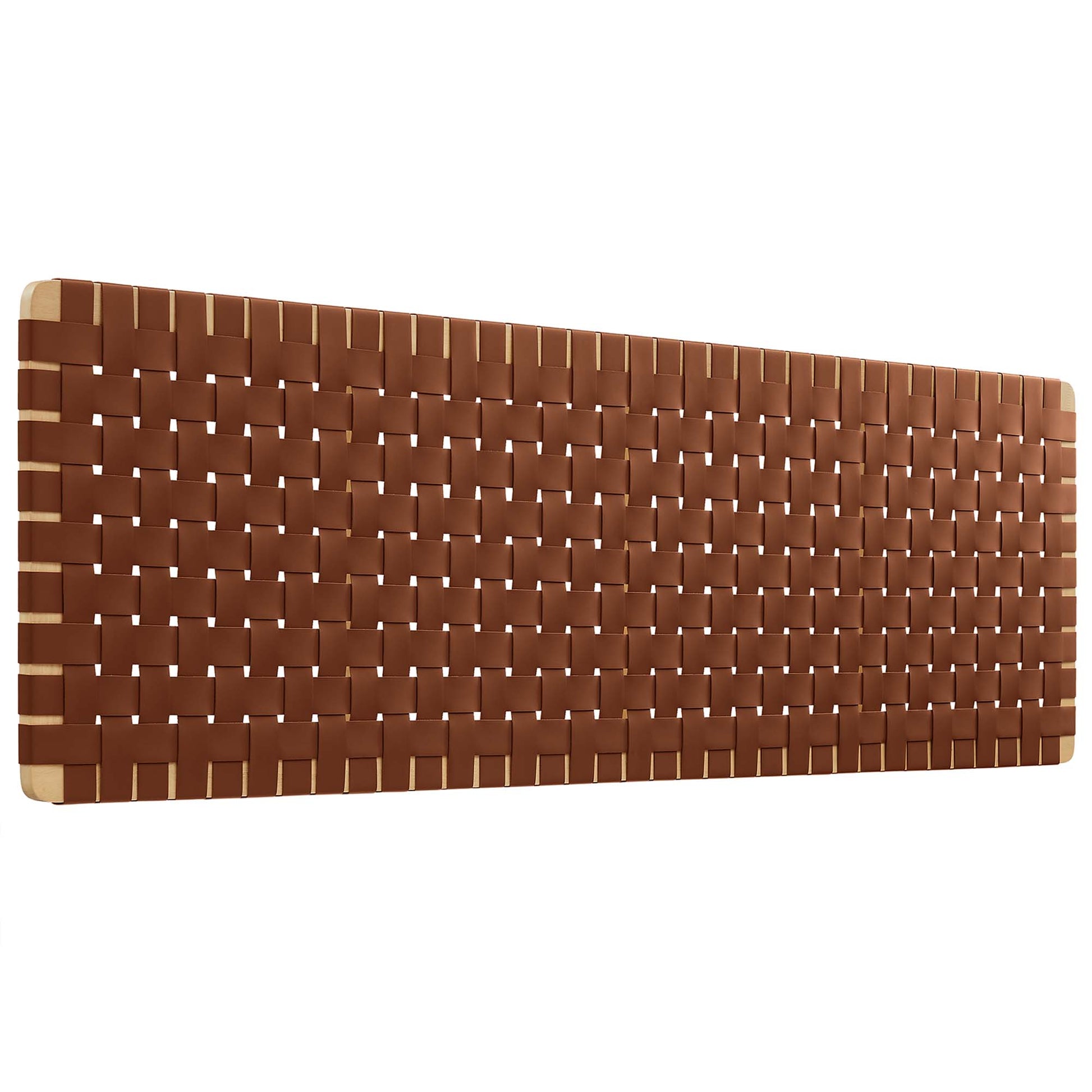 Sparta Weave Wall-Mount Vegan Leather King Headboard by Modway - Best Buy Furniture