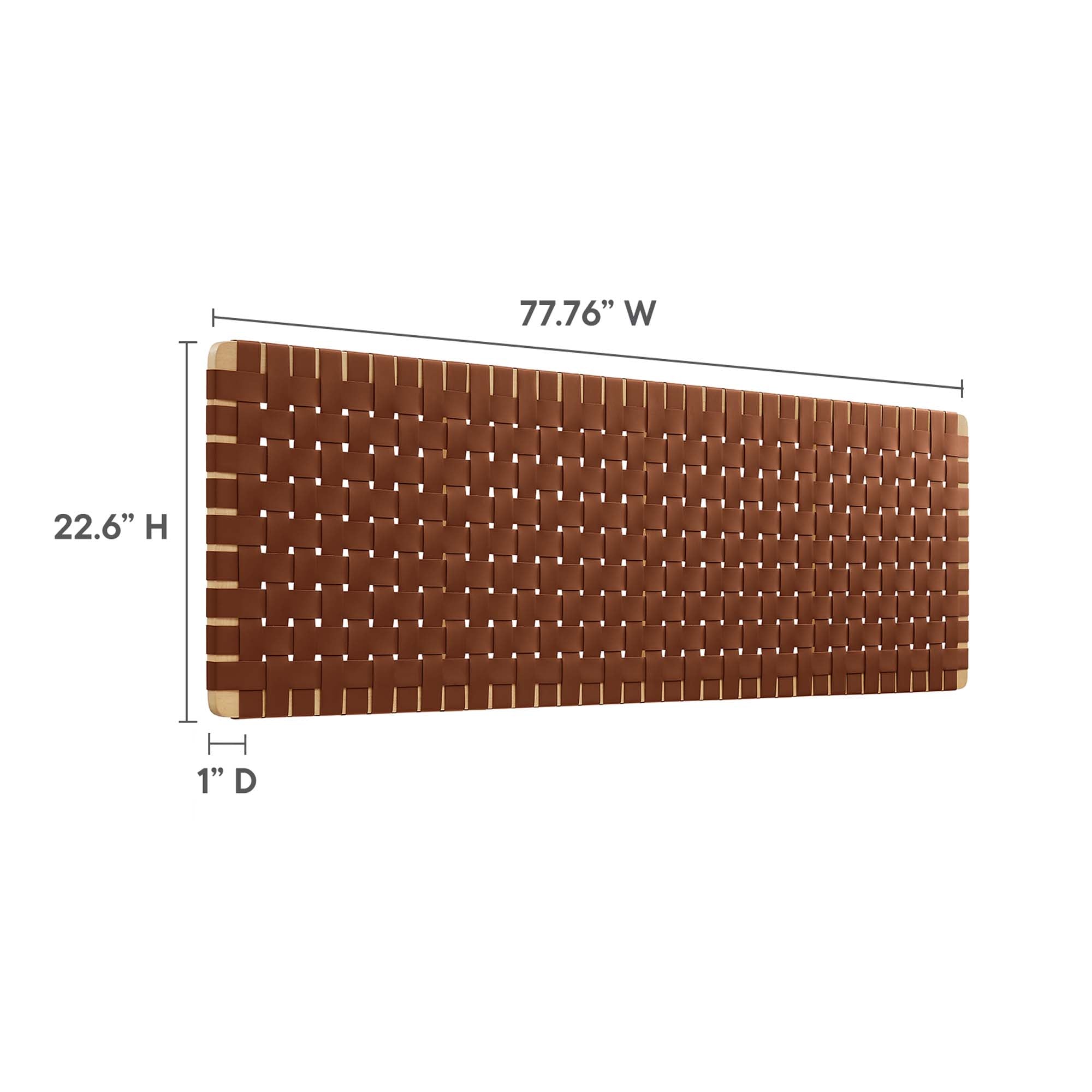 Sparta Weave Wall-Mount Vegan Leather King Headboard by Modway - Best Buy Furniture