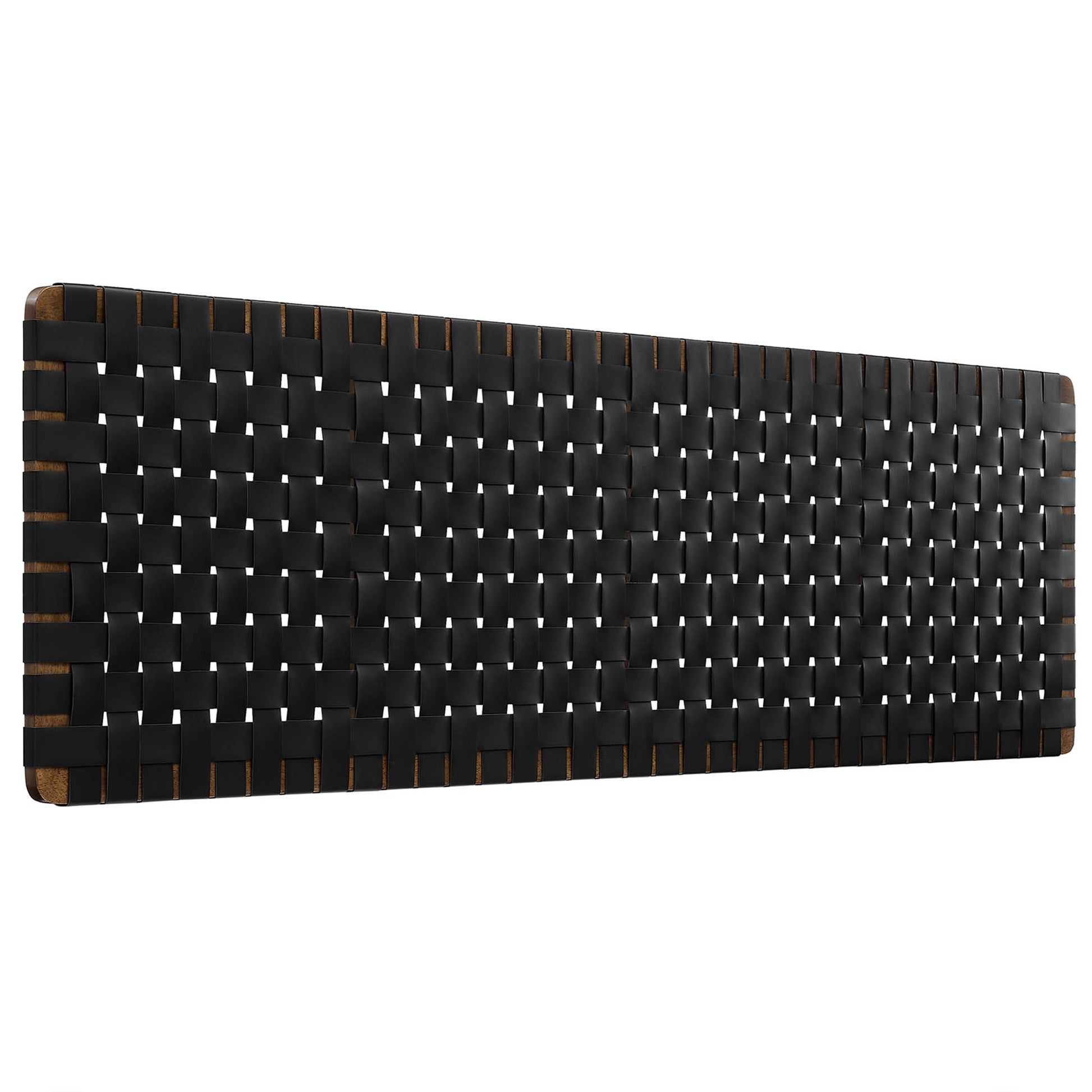 Sparta Weave Wall-Mount Vegan Leather King Headboard by Modway - Best Buy Furniture