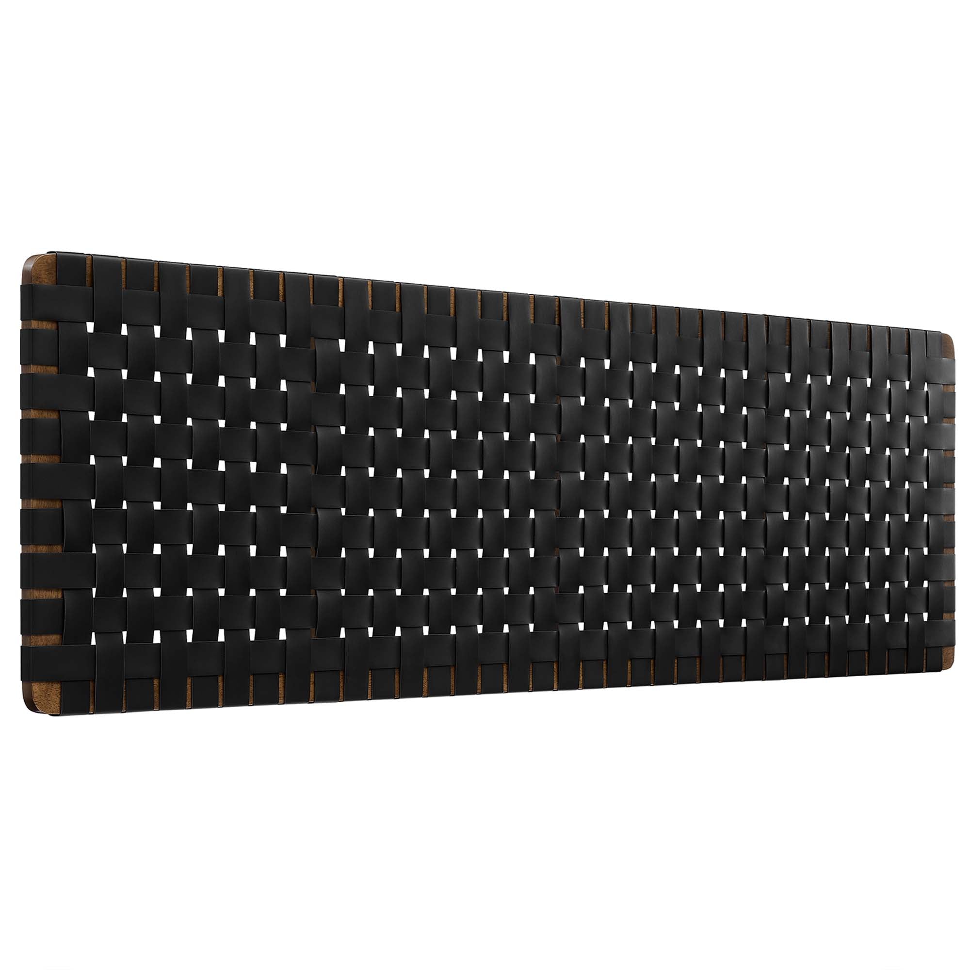 Sparta Weave Wall-Mount Vegan Leather King Headboard by Modway - Best Buy Furniture