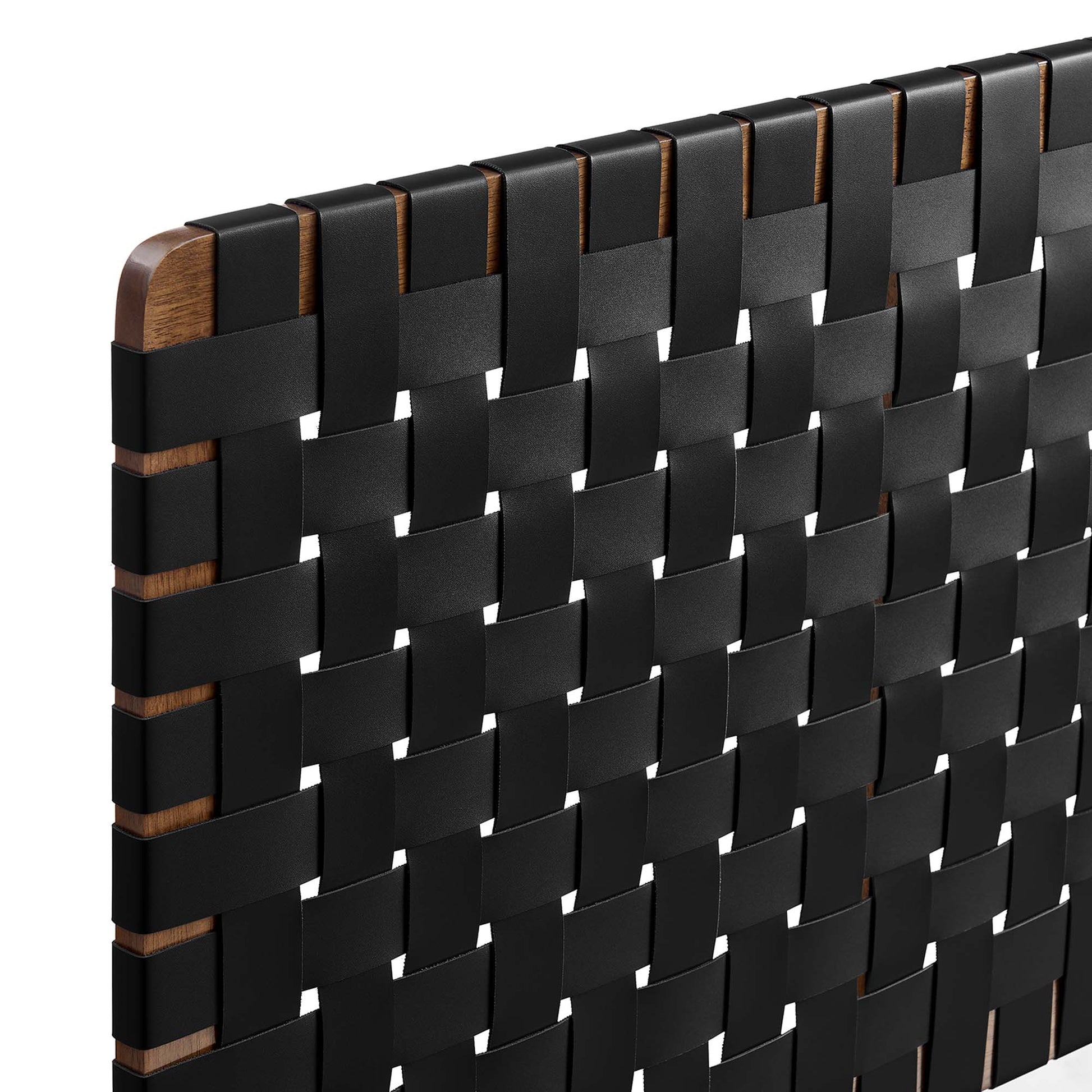 Sparta Weave Wall-Mount Vegan Leather King Headboard by Modway - Best Buy Furniture
