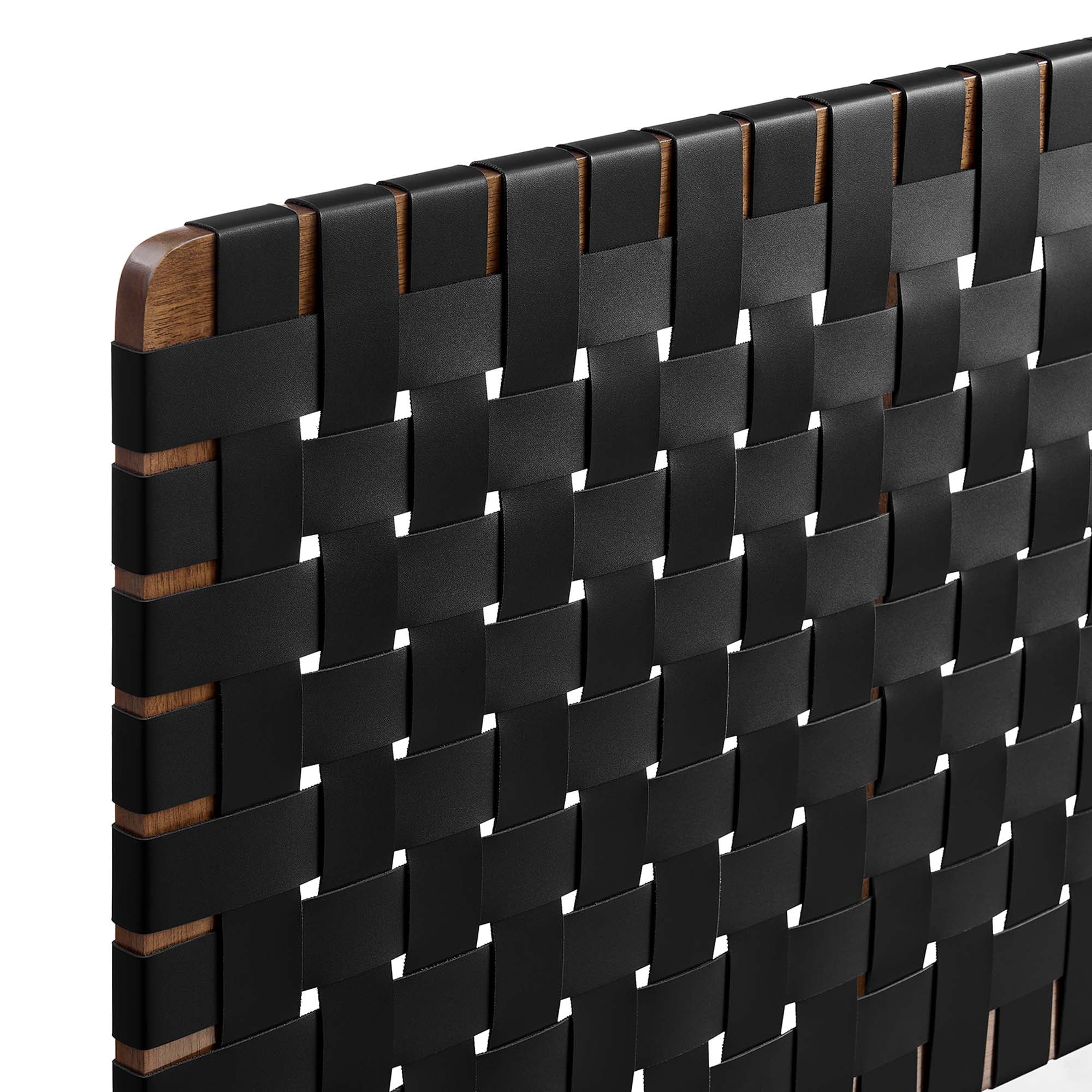 Sparta Weave Wall-Mount Vegan Leather King Headboard by Modway - Best Buy Furniture