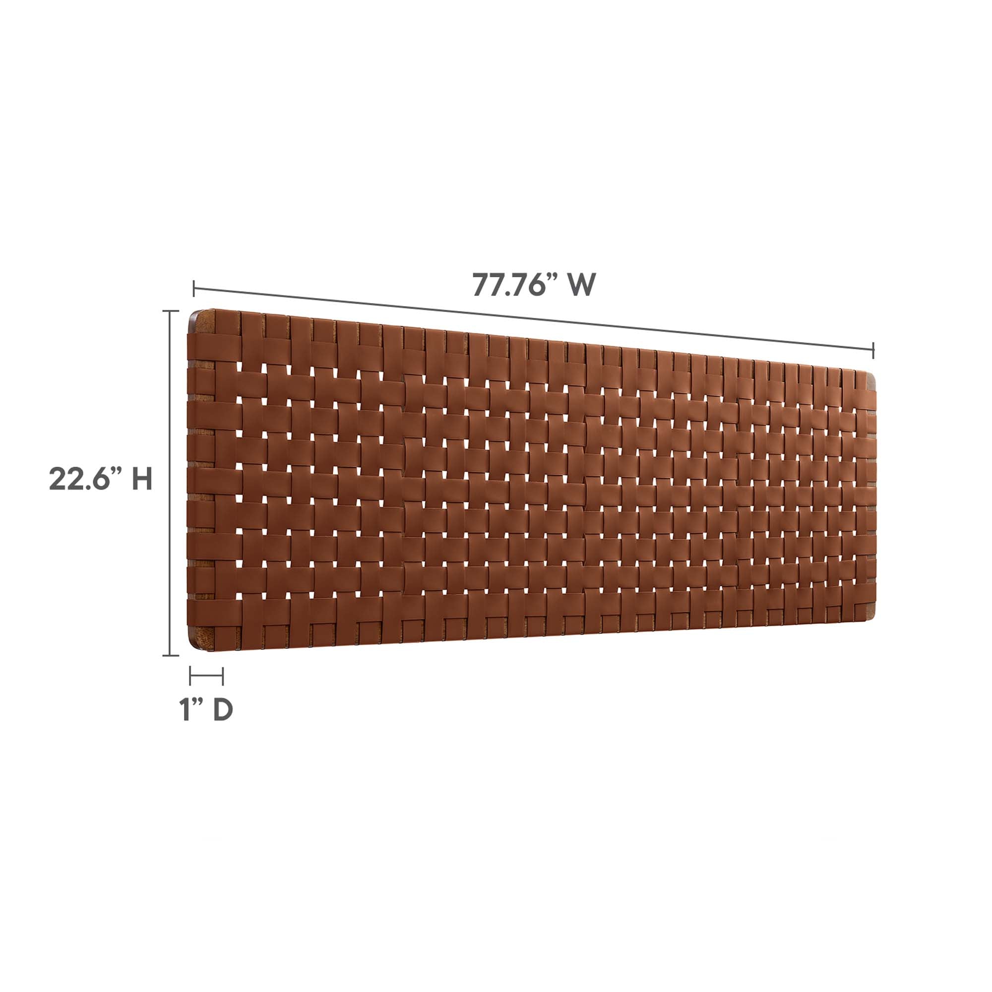 Sparta Weave Wall-Mount Vegan Leather King Headboard by Modway - Best Buy Furniture
