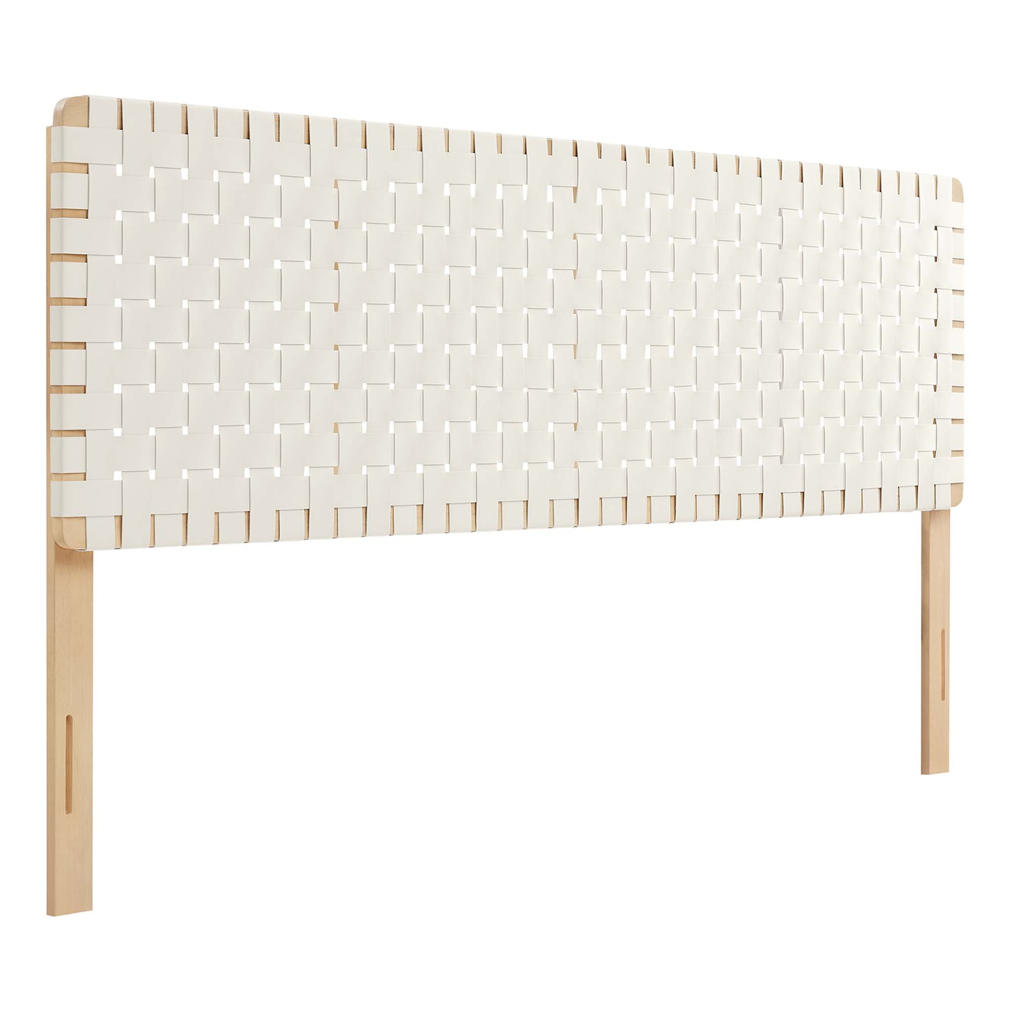Sparta Weave Vegan Leather King Headboard by Modway - Best Buy Furniture