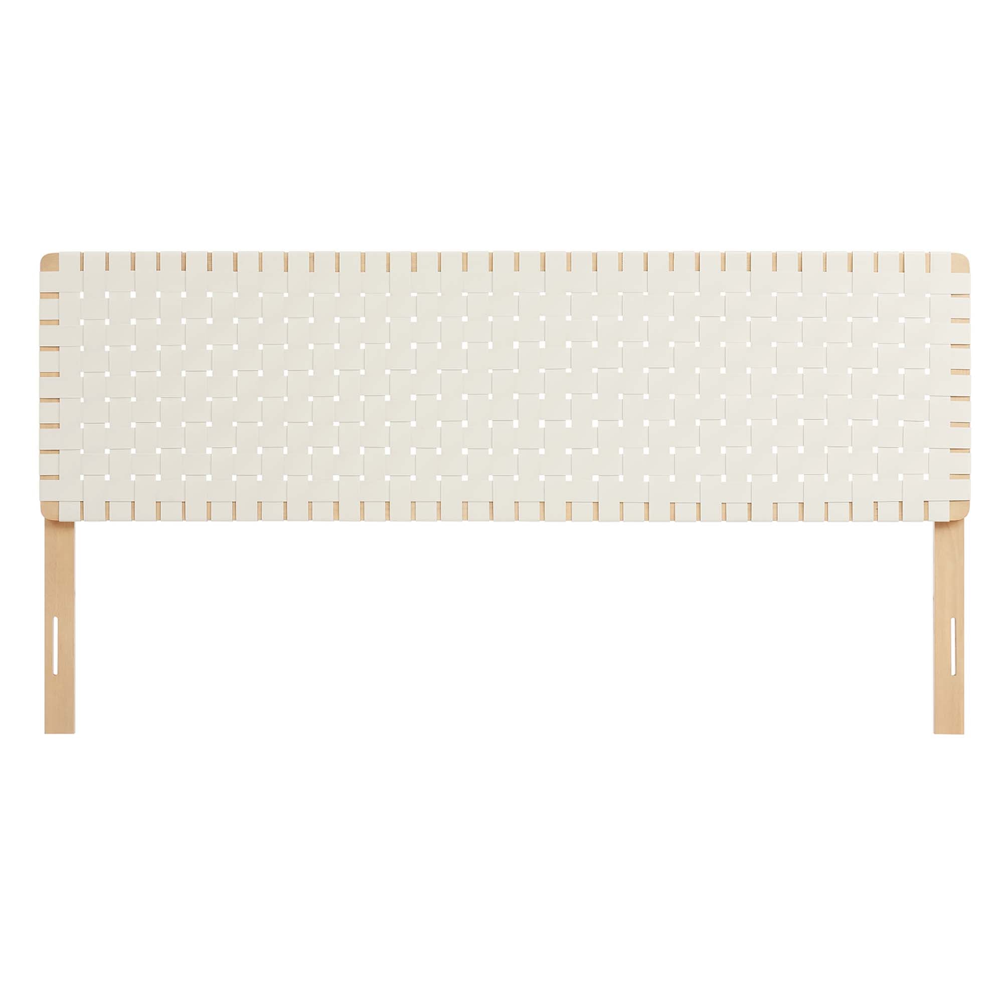 Sparta Weave Vegan Leather King Headboard by Modway - Best Buy Furniture