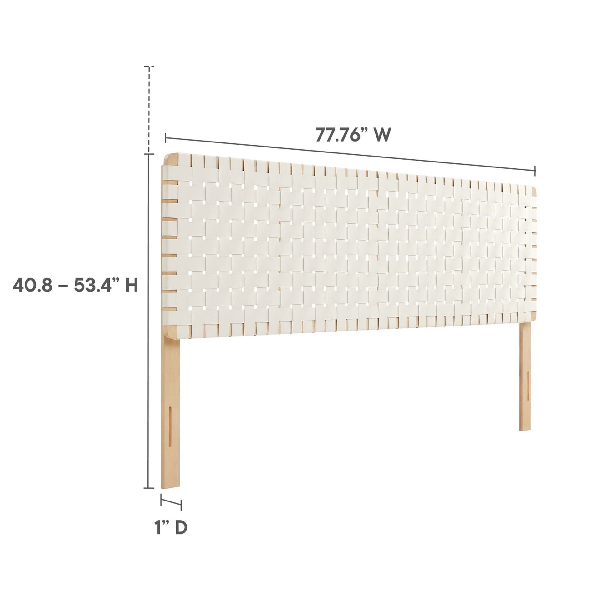 Sparta Weave Vegan Leather King Headboard by Modway - Best Buy Furniture