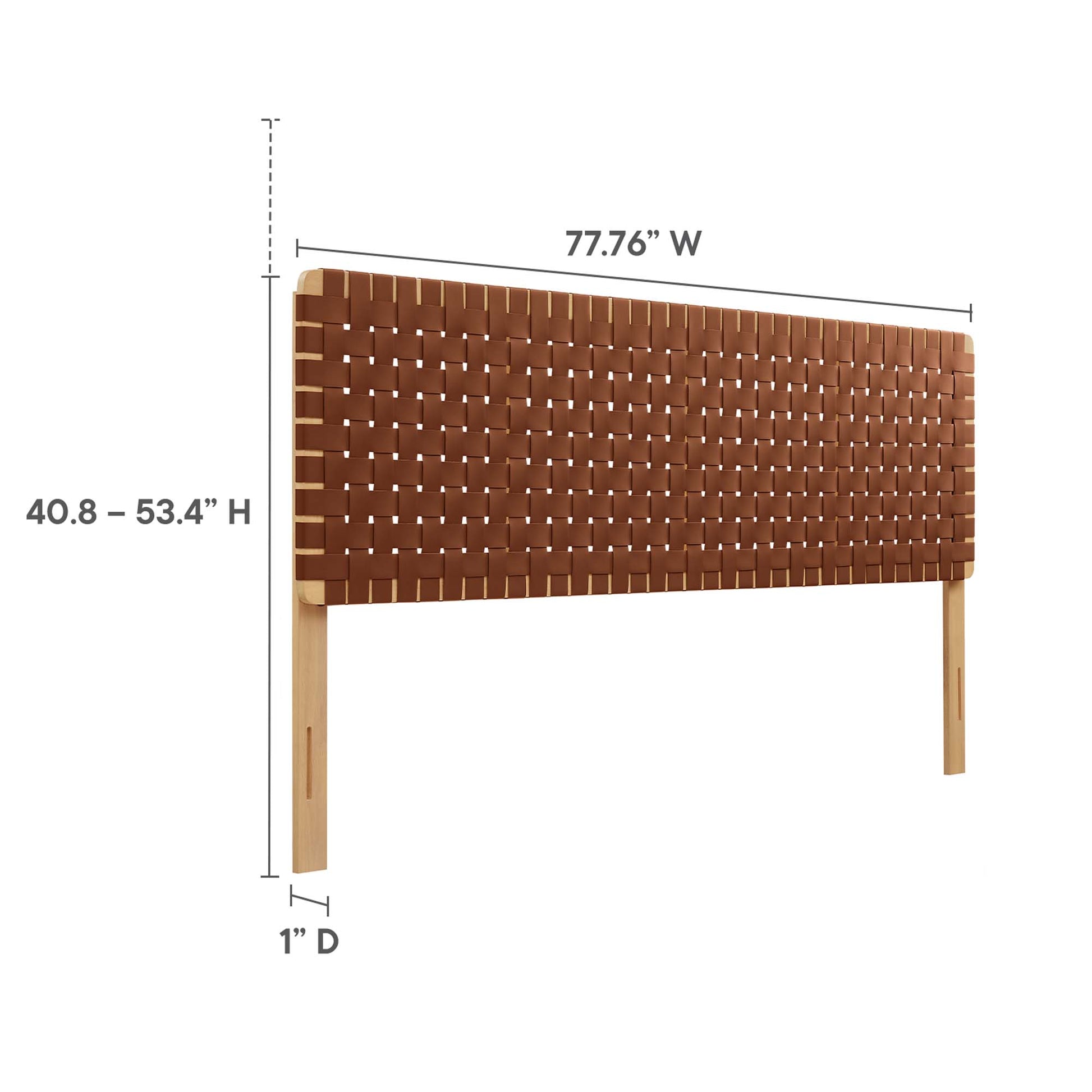Sparta Weave Vegan Leather King Headboard by Modway - Best Buy Furniture