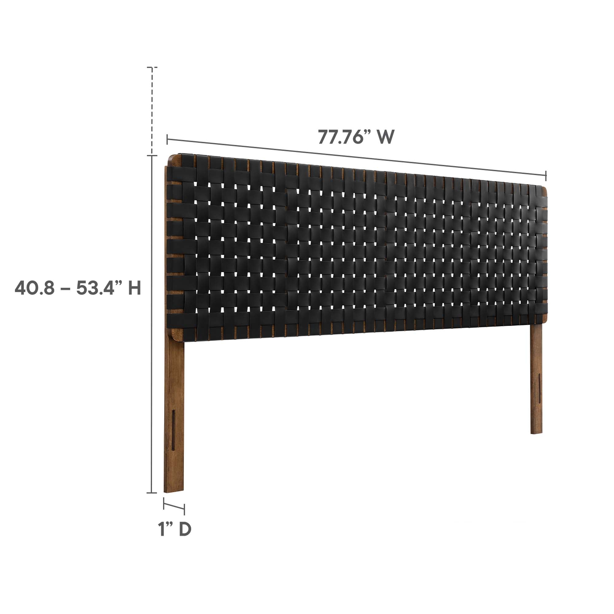 Sparta Weave Vegan Leather King Headboard by Modway - Best Buy Furniture