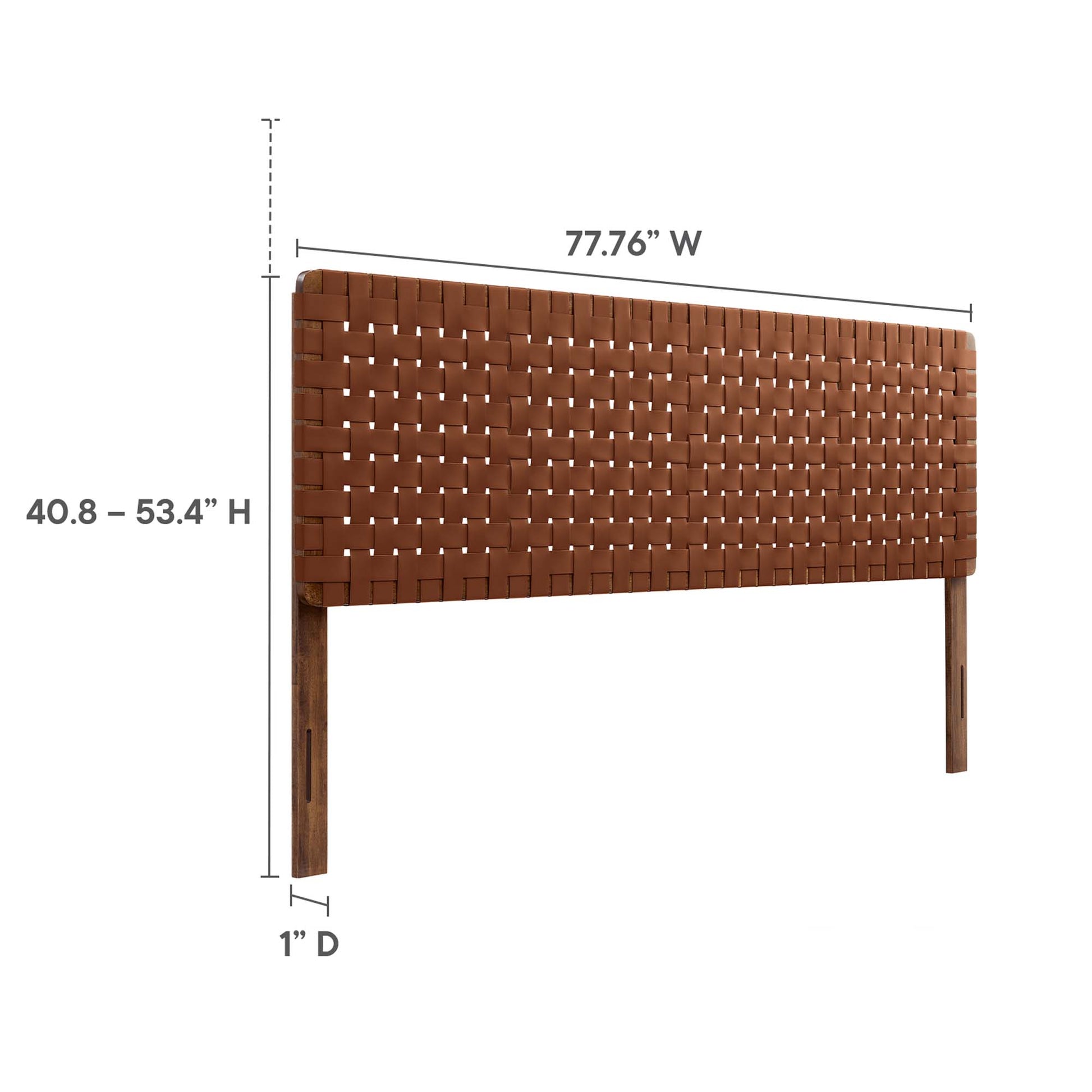 Sparta Weave Vegan Leather King Headboard by Modway - Best Buy Furniture