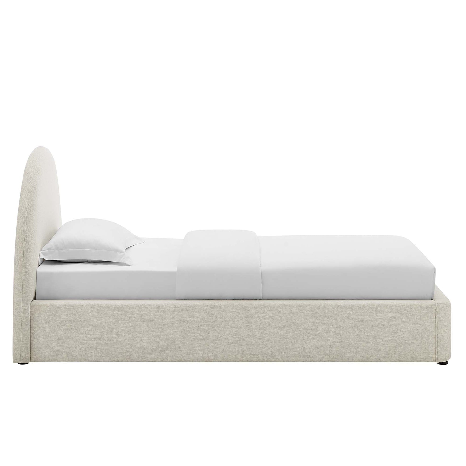 Resort Upholstered Fabric Arched Round Twin Platform Bed by Modway - Best Buy Furniture