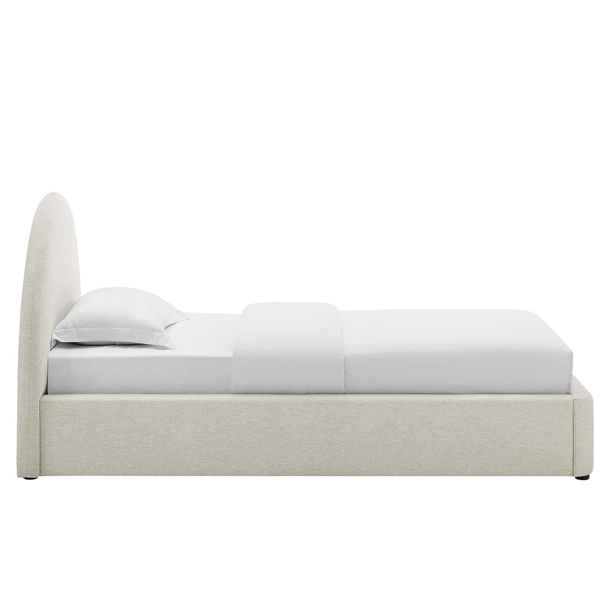 Resort Upholstered Fabric Arched Round Twin Platform Bed by Modway - Best Buy Furniture