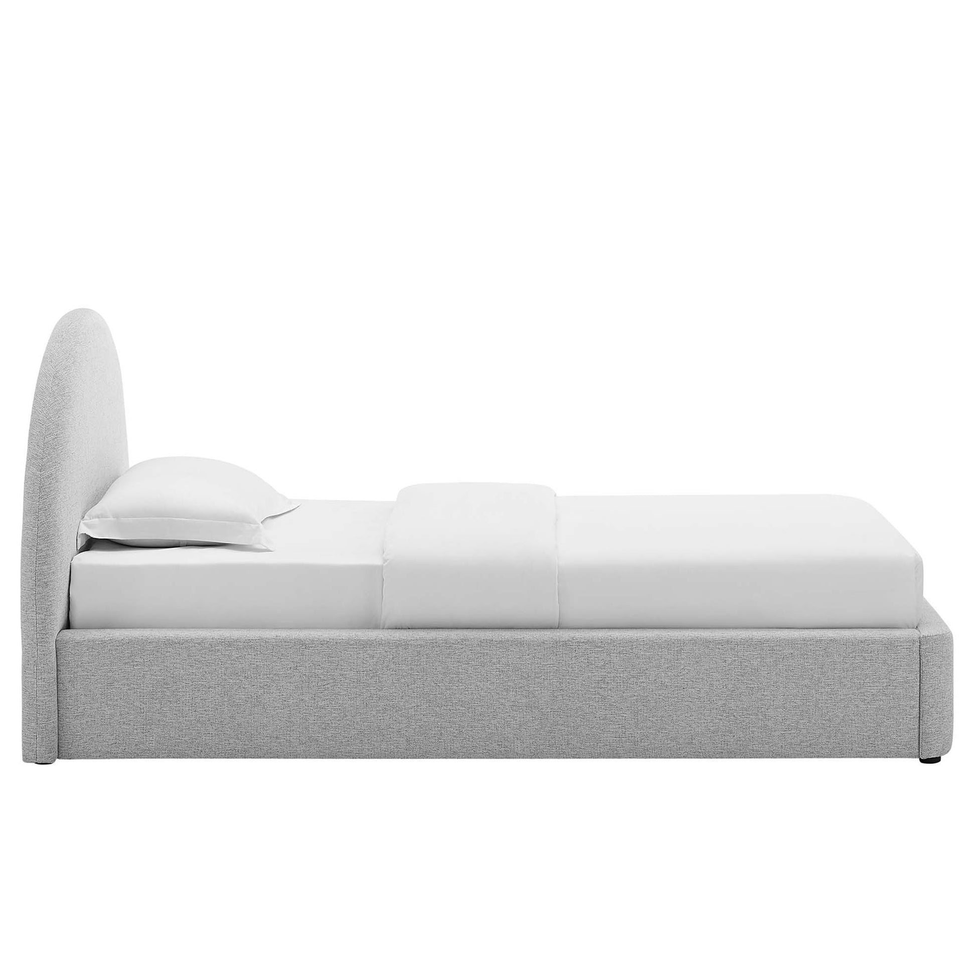 Resort Upholstered Fabric Arched Round Twin Platform Bed by Modway - Best Buy Furniture