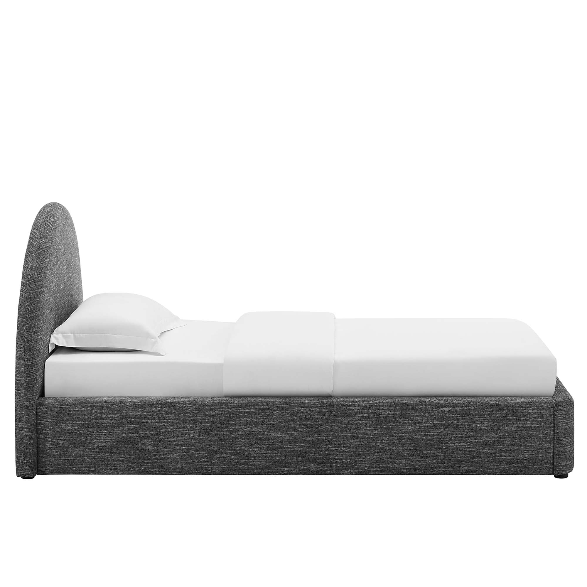 Resort Upholstered Fabric Arched Round Twin Platform Bed by Modway - Best Buy Furniture