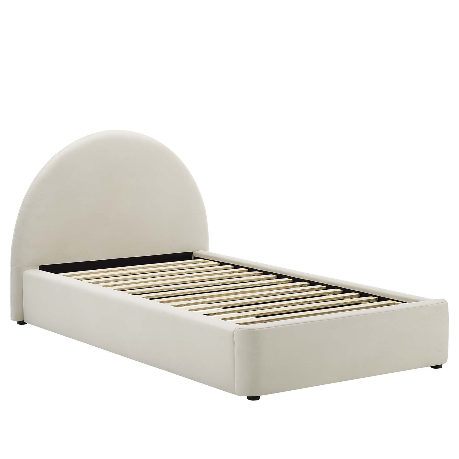 Resort Performance Velvet Arched Round Twin Platform Bed by Modway - Best Buy Furniture