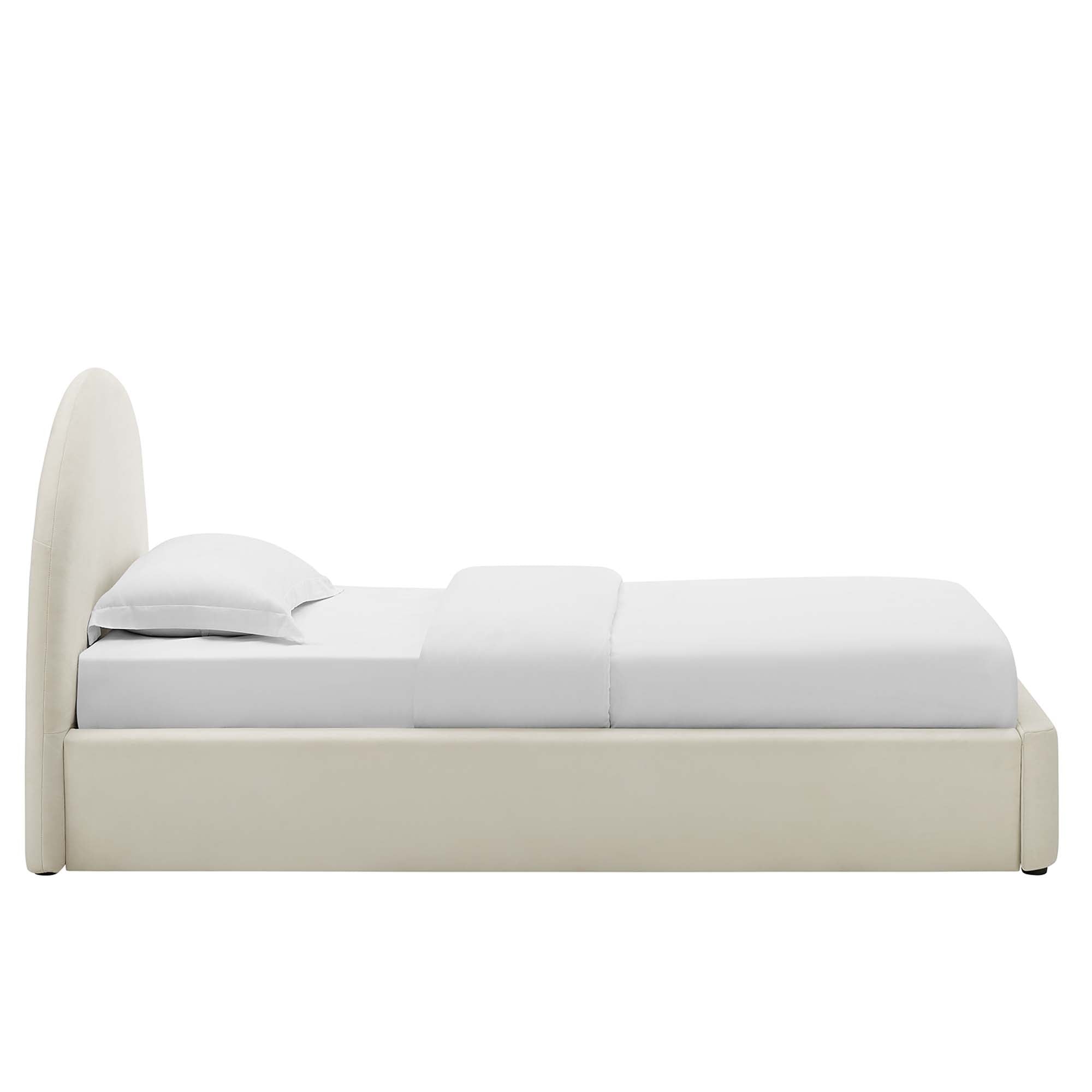 Resort Performance Velvet Arched Round Twin Platform Bed by Modway - Best Buy Furniture