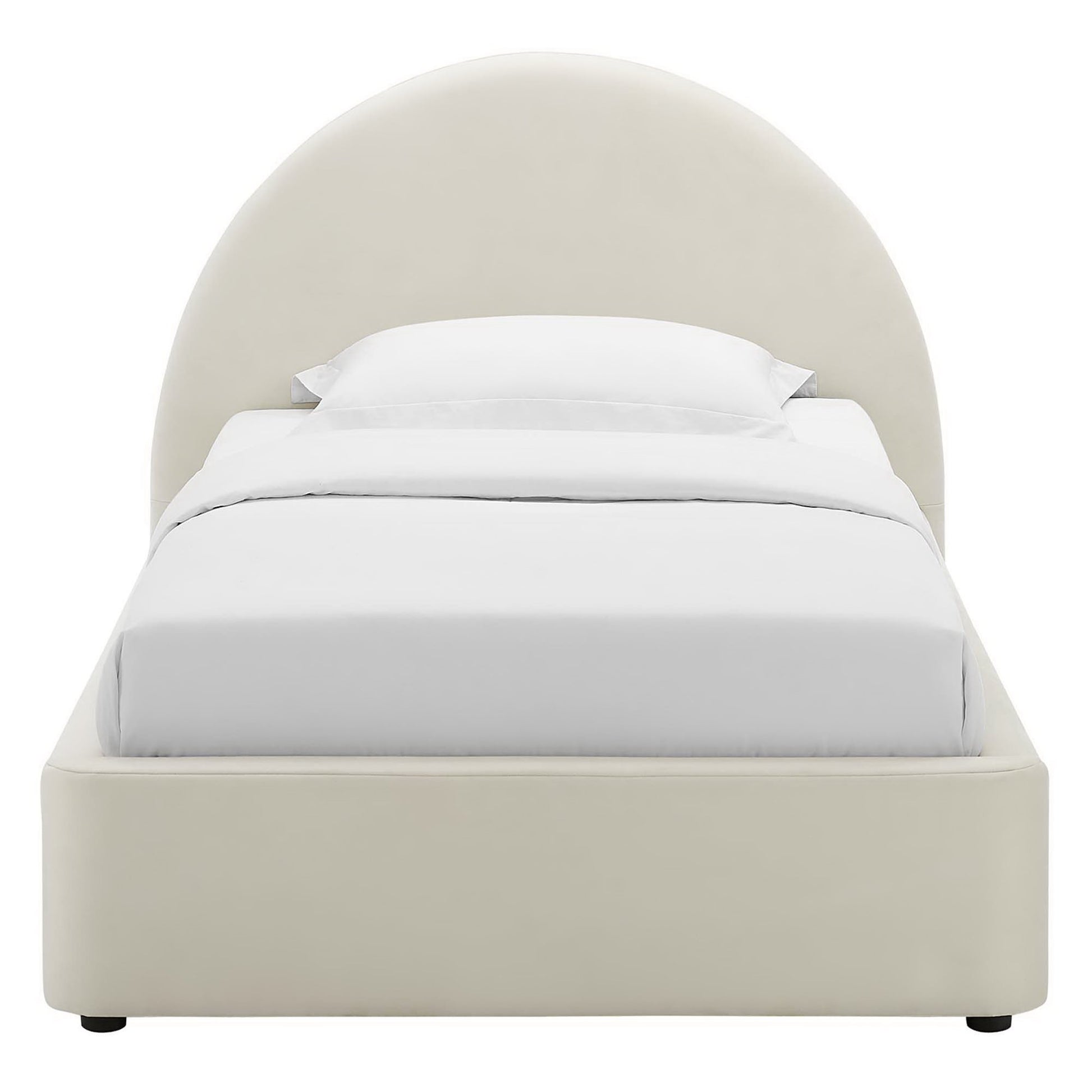 Resort Performance Velvet Arched Round Twin Platform Bed by Modway - Best Buy Furniture