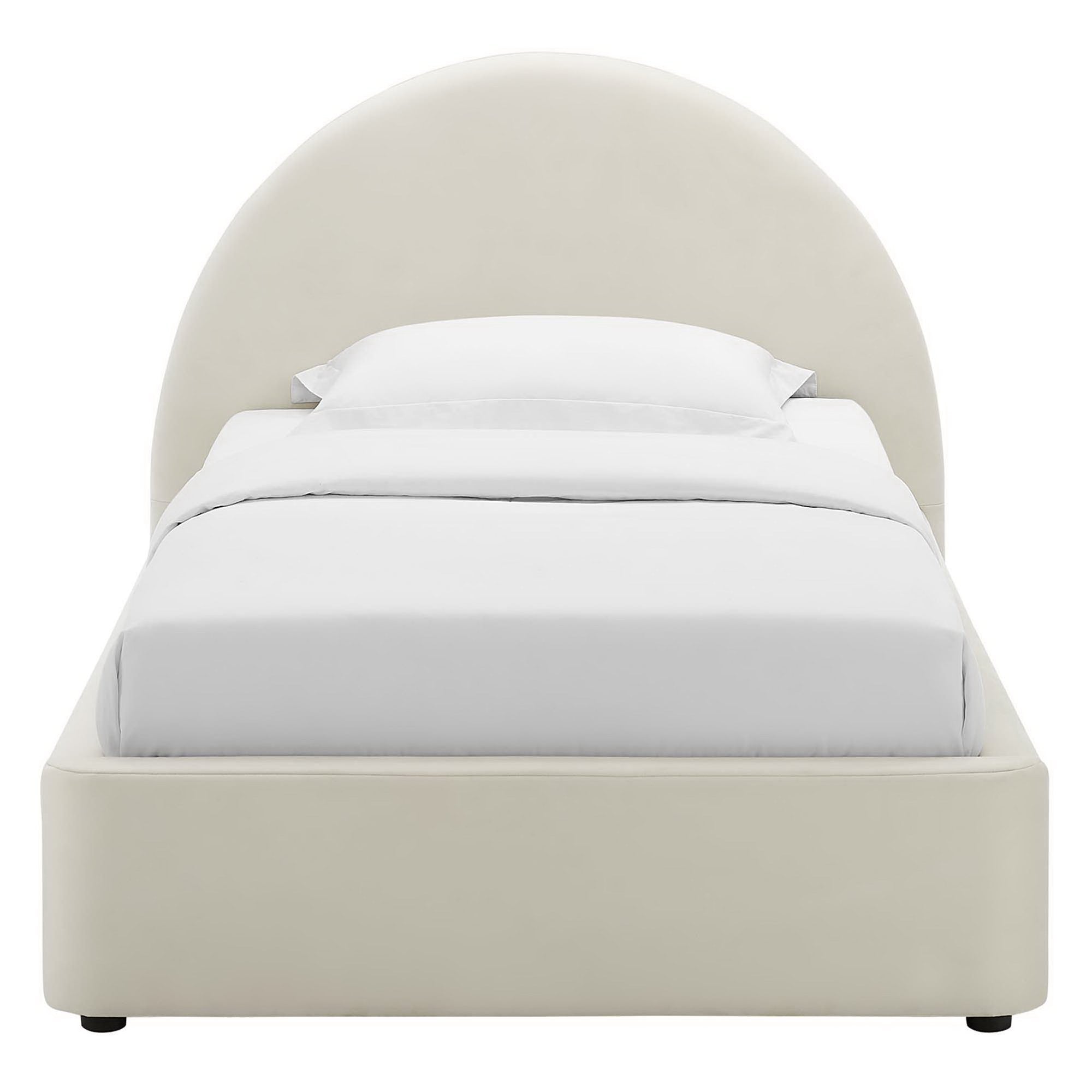 Resort Performance Velvet Arched Round Twin Platform Bed by Modway - Best Buy Furniture