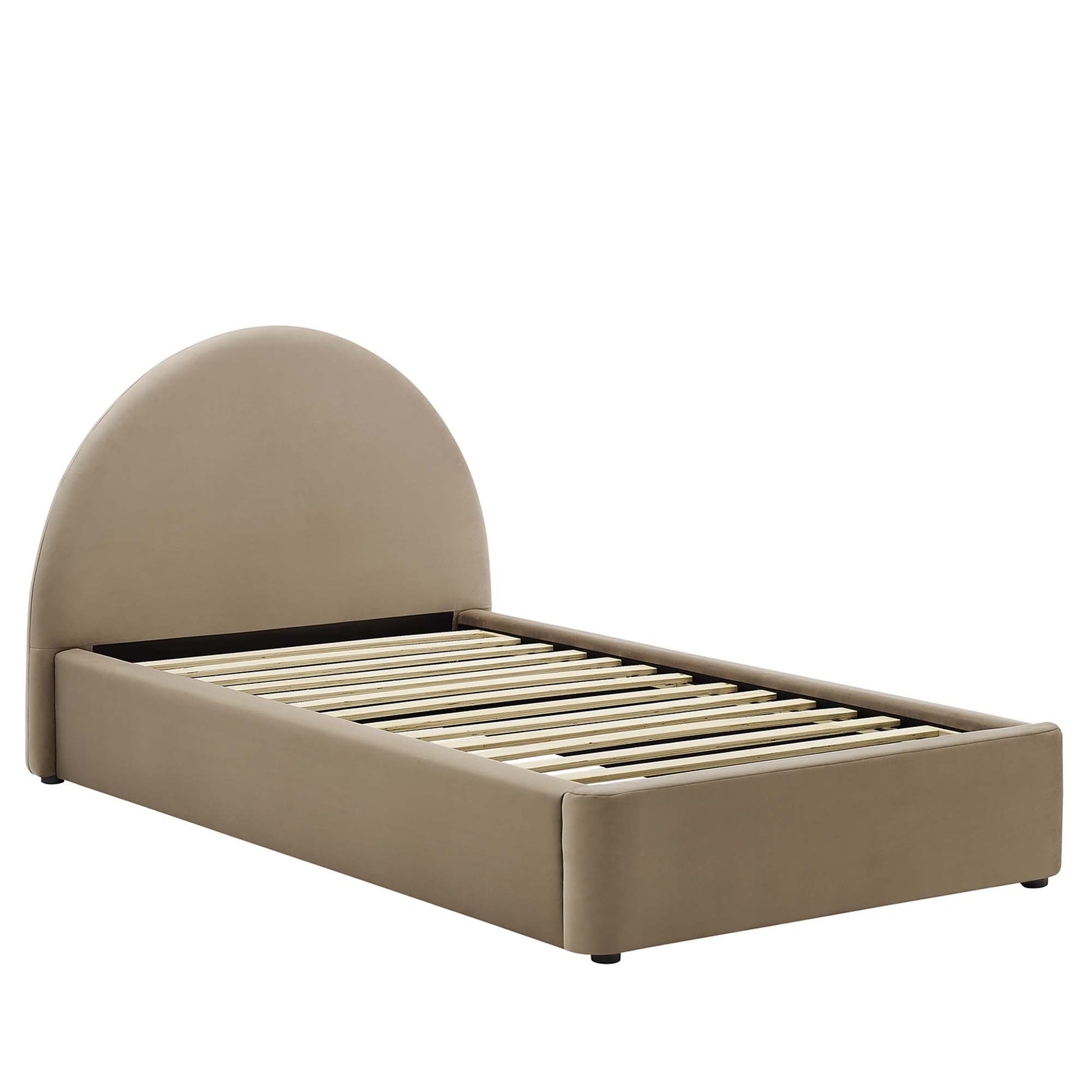Resort Performance Velvet Arched Round Twin Platform Bed by Modway - Best Buy Furniture