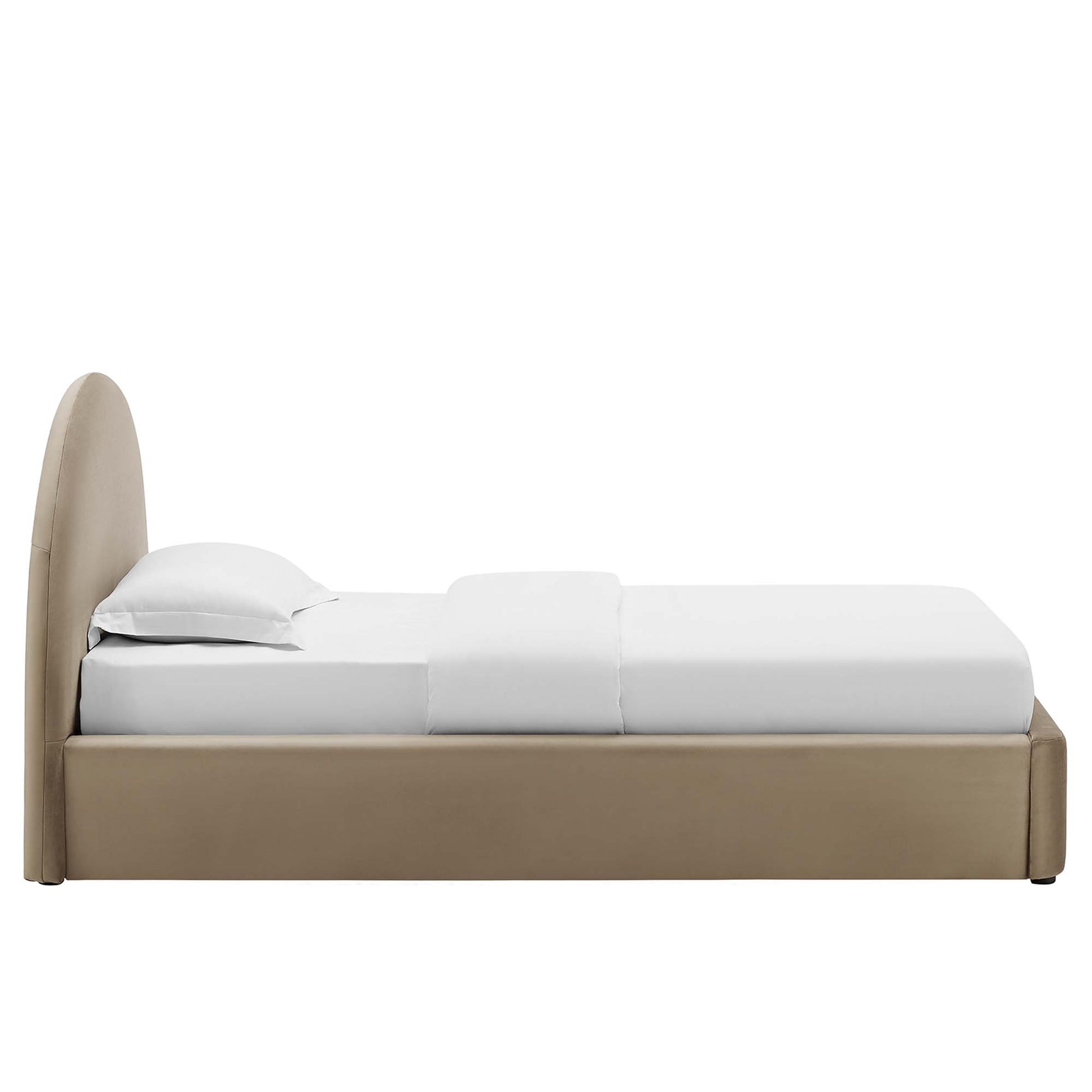Resort Performance Velvet Arched Round Twin Platform Bed by Modway - Best Buy Furniture