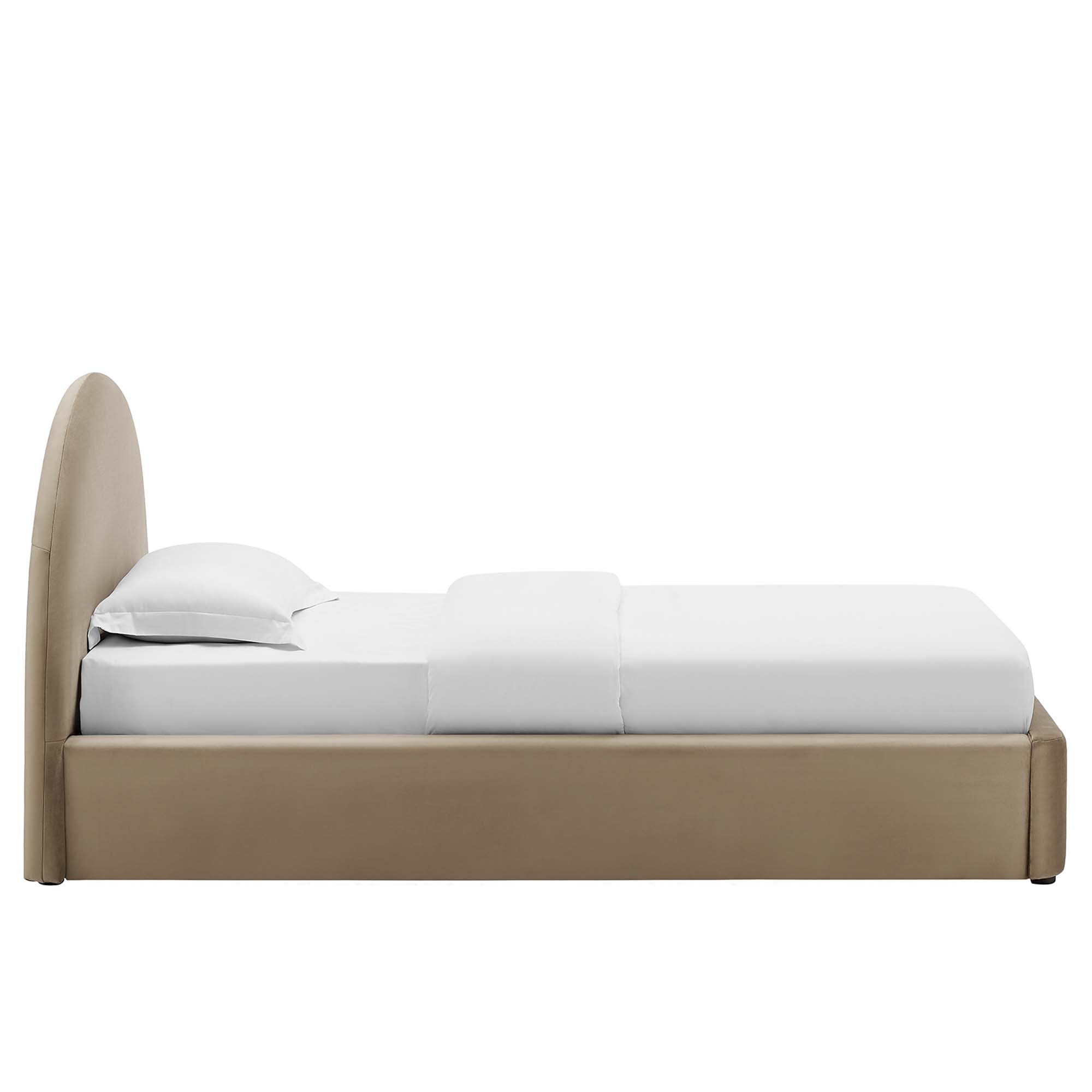 Resort Performance Velvet Arched Round Twin Platform Bed by Modway - Best Buy Furniture