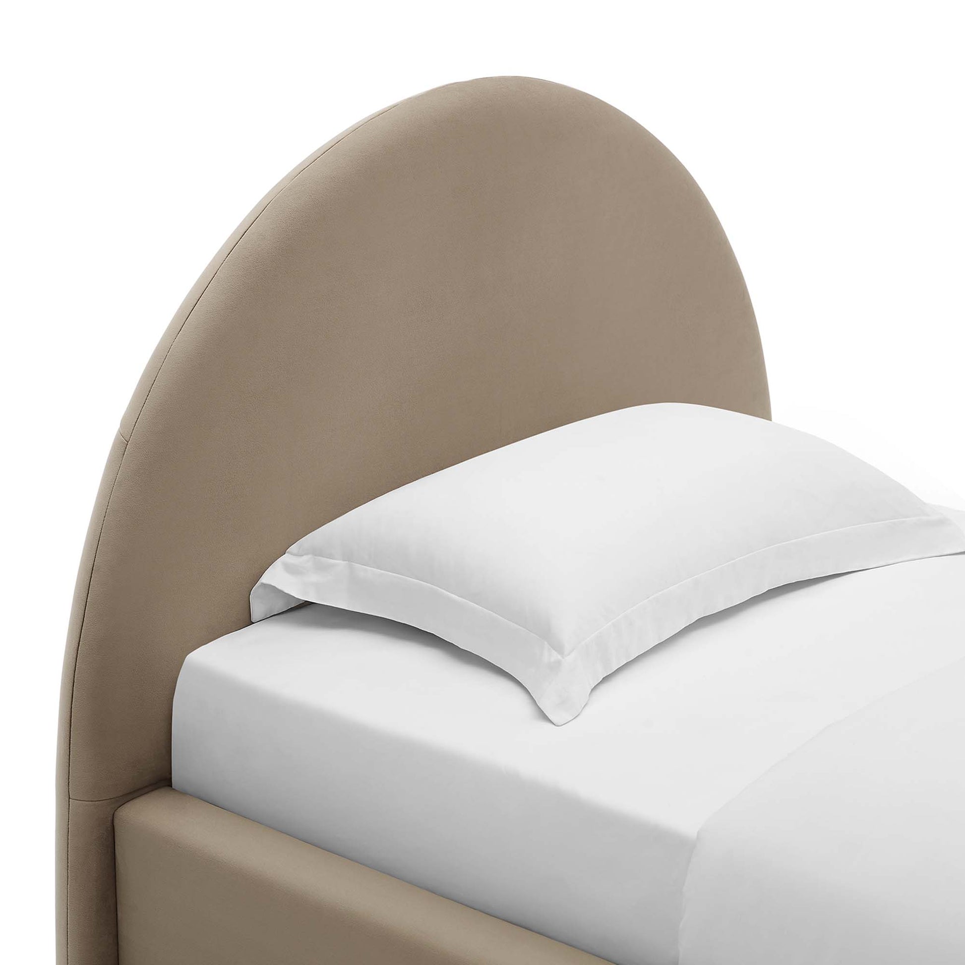 Resort Performance Velvet Arched Round Twin Platform Bed by Modway - Best Buy Furniture