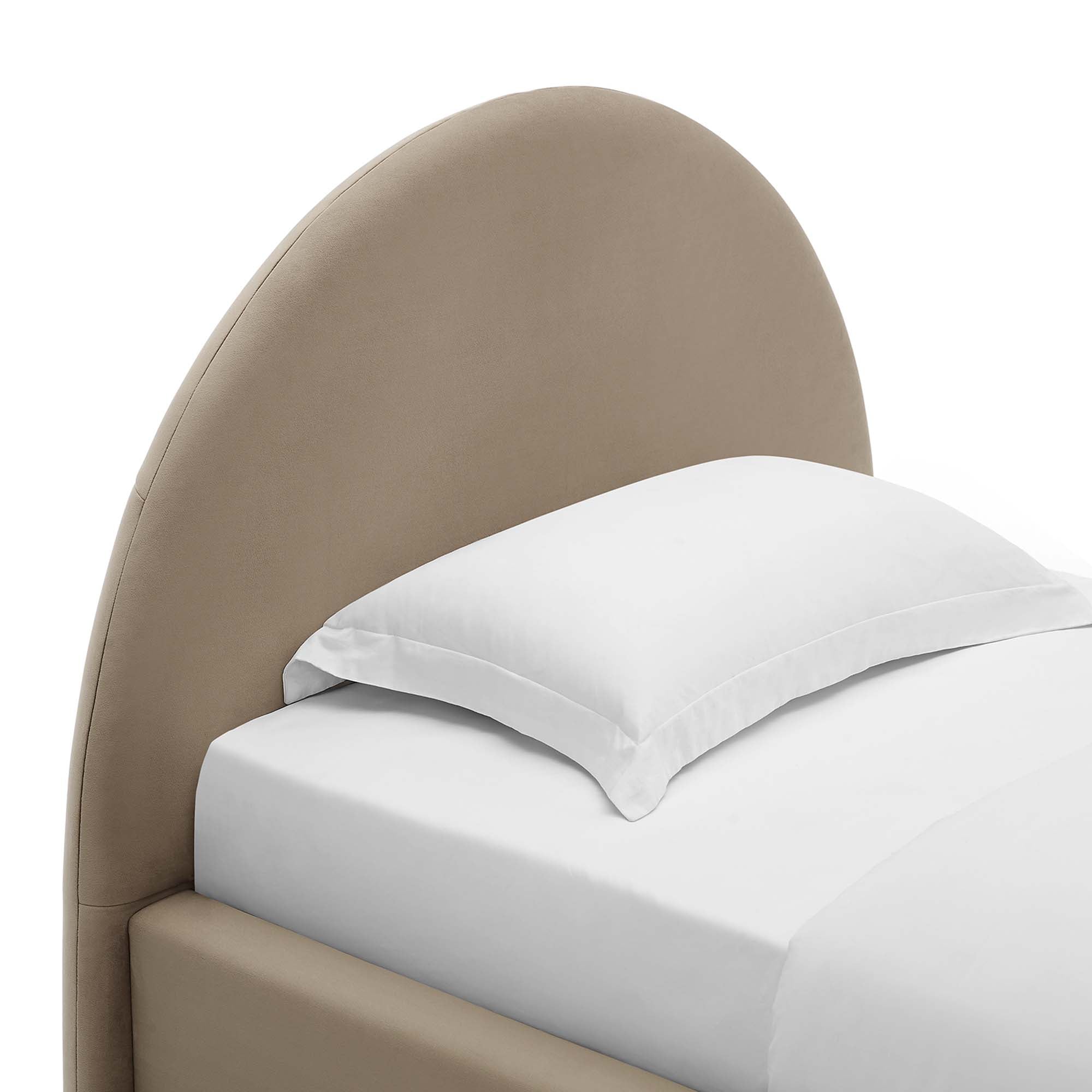 Resort Performance Velvet Arched Round Twin Platform Bed by Modway - Best Buy Furniture