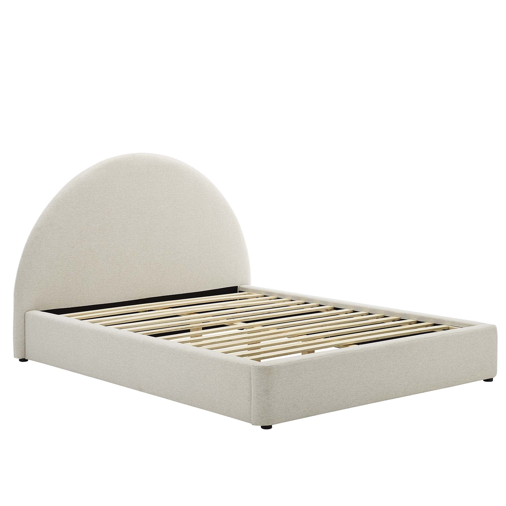 Resort Upholstered Fabric Arched Round Full Platform Bed by Modway - Best Buy Furniture