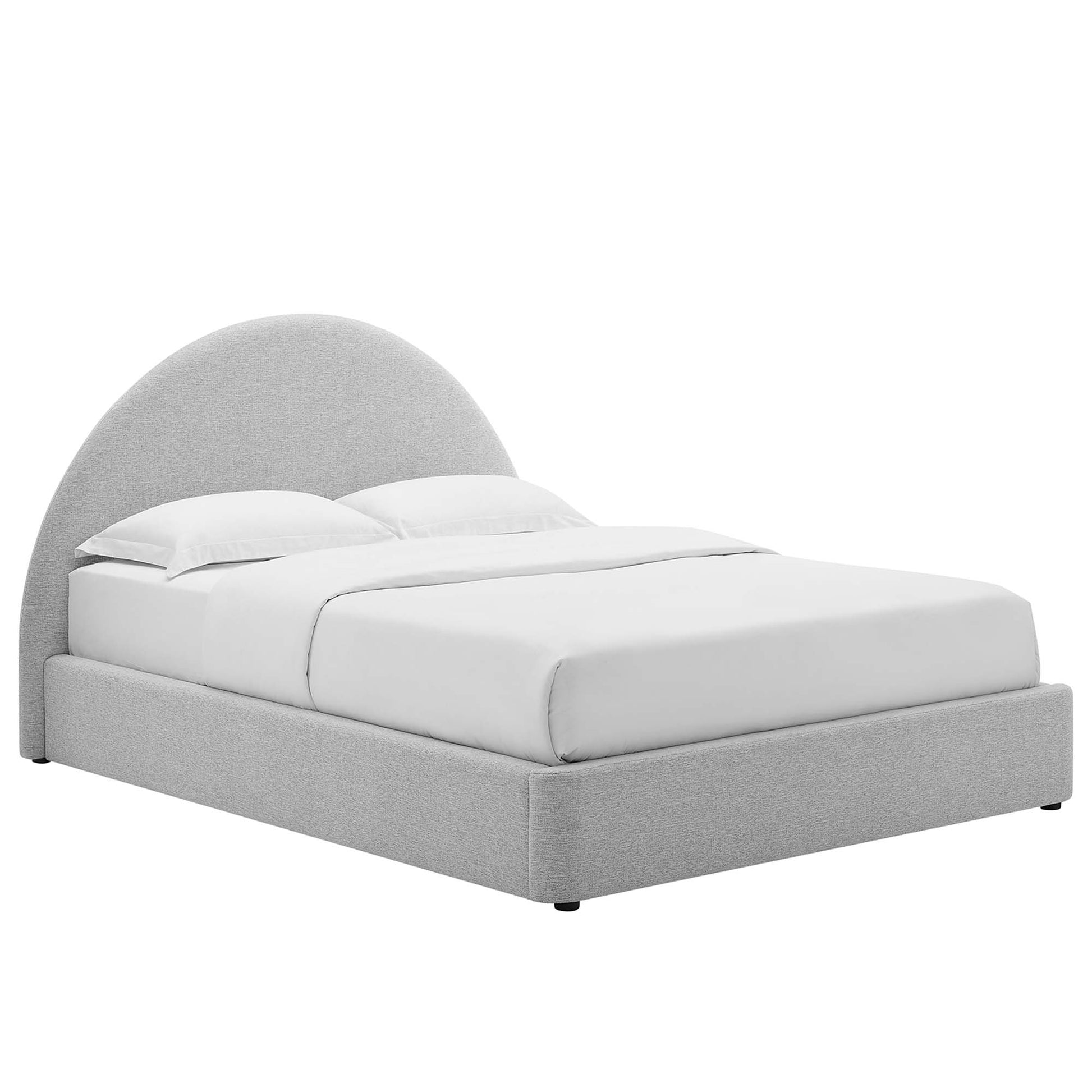 Resort Upholstered Fabric Arched Round Full Platform Bed by Modway - Best Buy Furniture