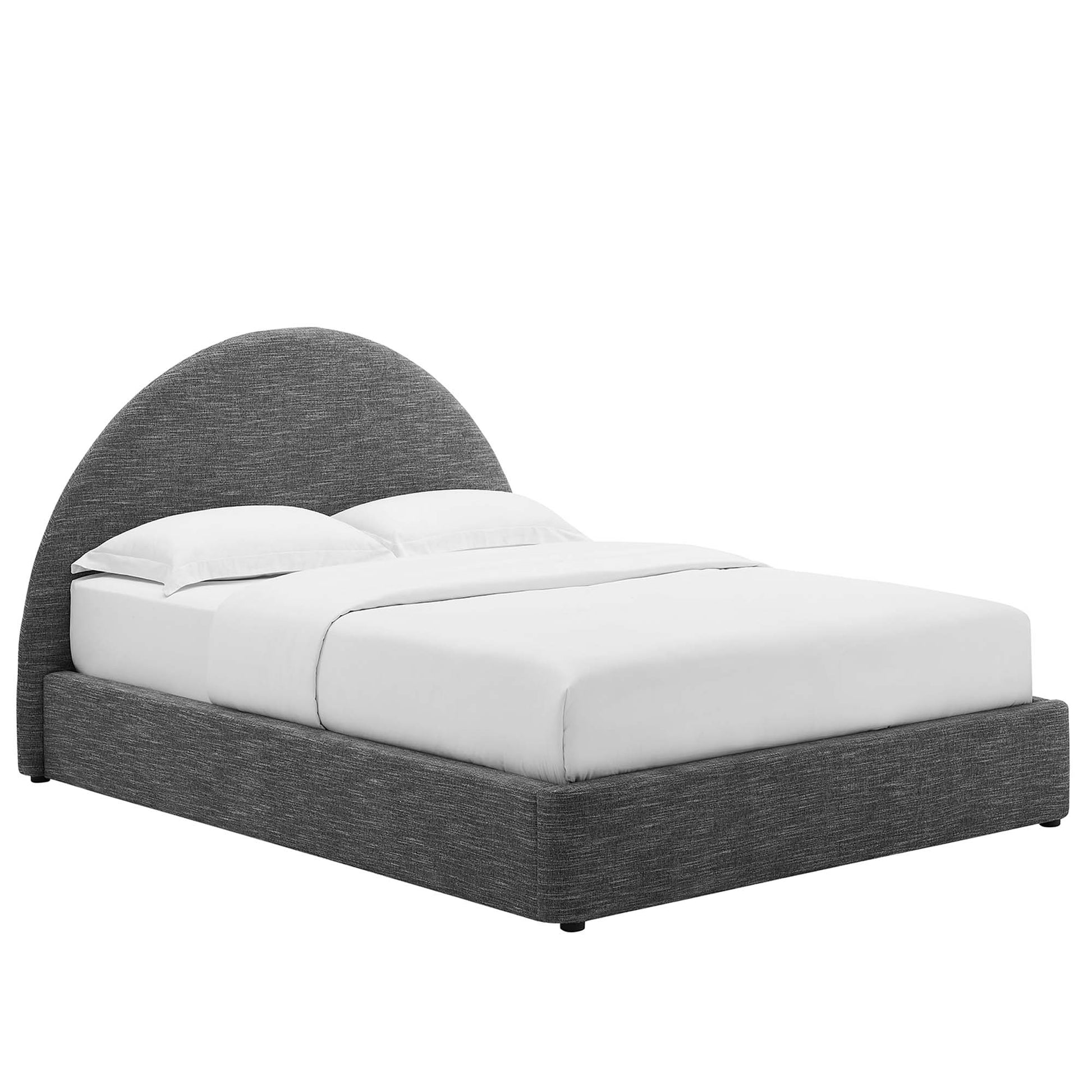 Resort Upholstered Fabric Arched Round Full Platform Bed by Modway - Best Buy Furniture