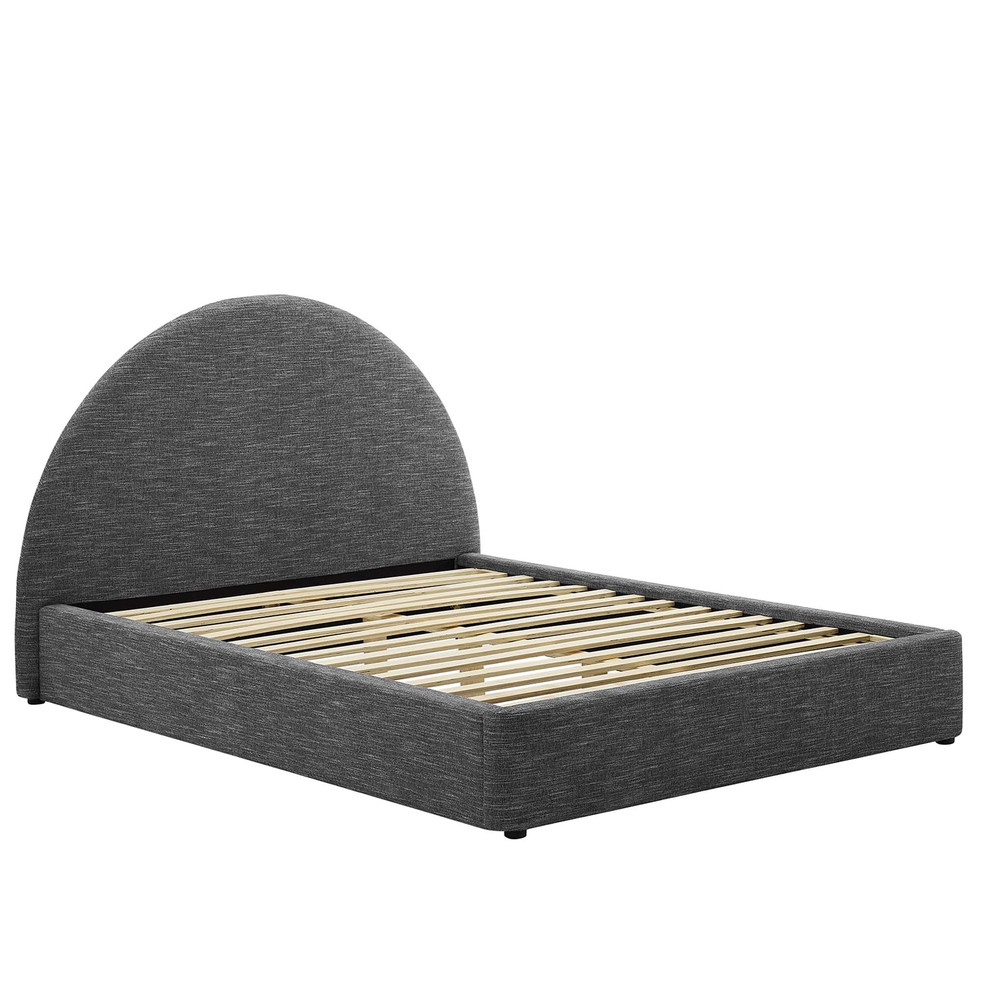 Resort Upholstered Fabric Arched Round Full Platform Bed by Modway - Best Buy Furniture