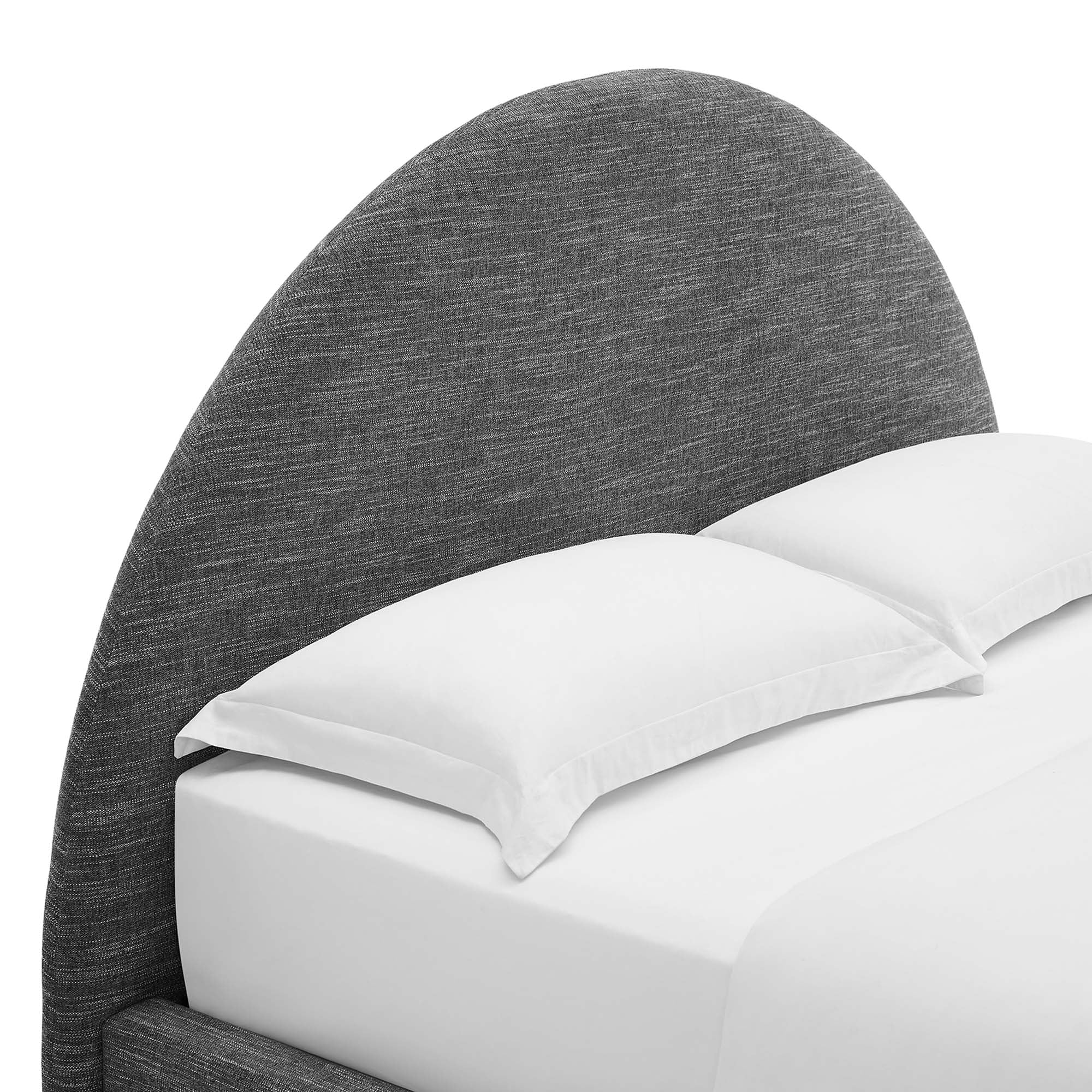 Resort Upholstered Fabric Arched Round Full Platform Bed by Modway - Best Buy Furniture