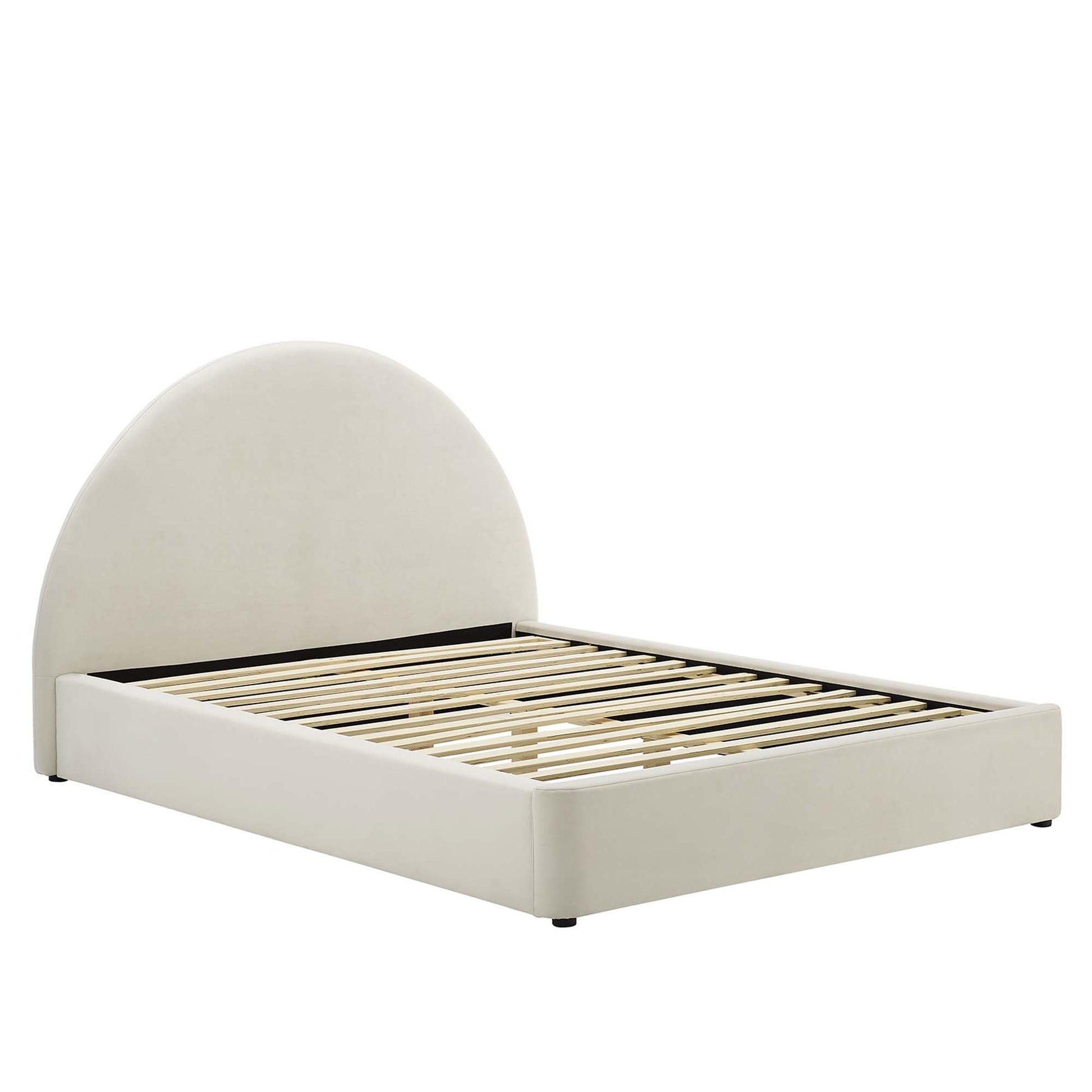 Resort Performance Velvet Arched Round Full Platform Bed by Modway - Best Buy Furniture