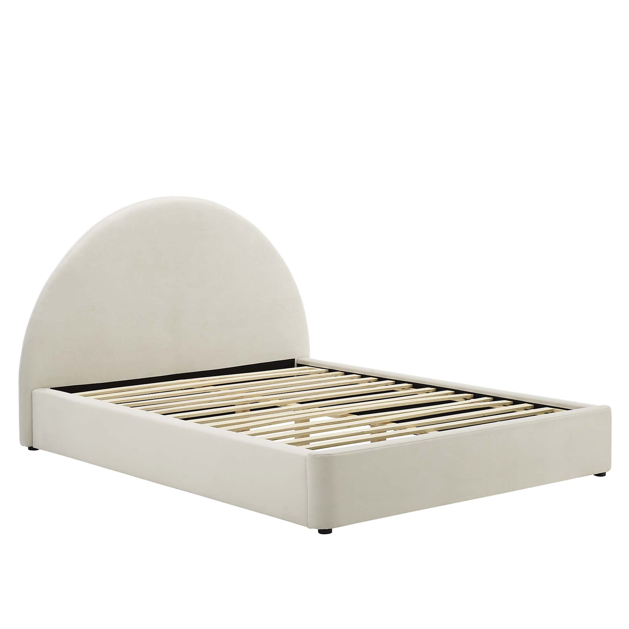 Resort Performance Velvet Arched Round Full Platform Bed by Modway - Best Buy Furniture