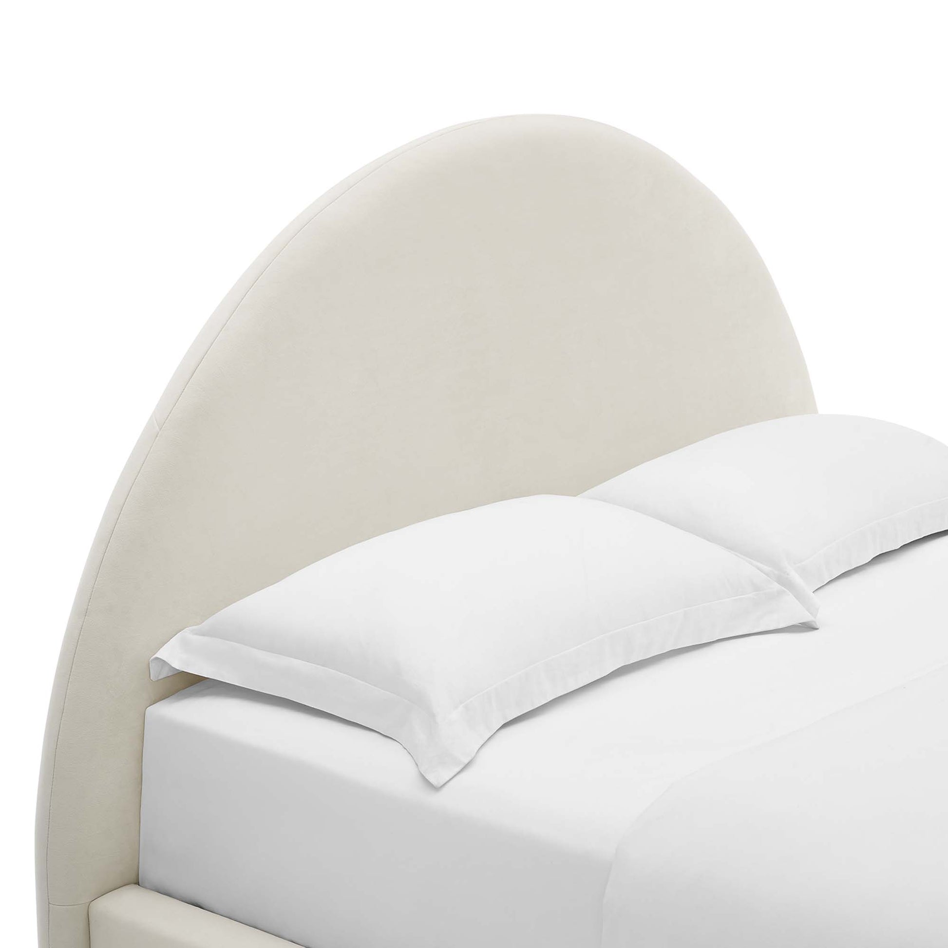 Resort Performance Velvet Arched Round Full Platform Bed by Modway - Best Buy Furniture