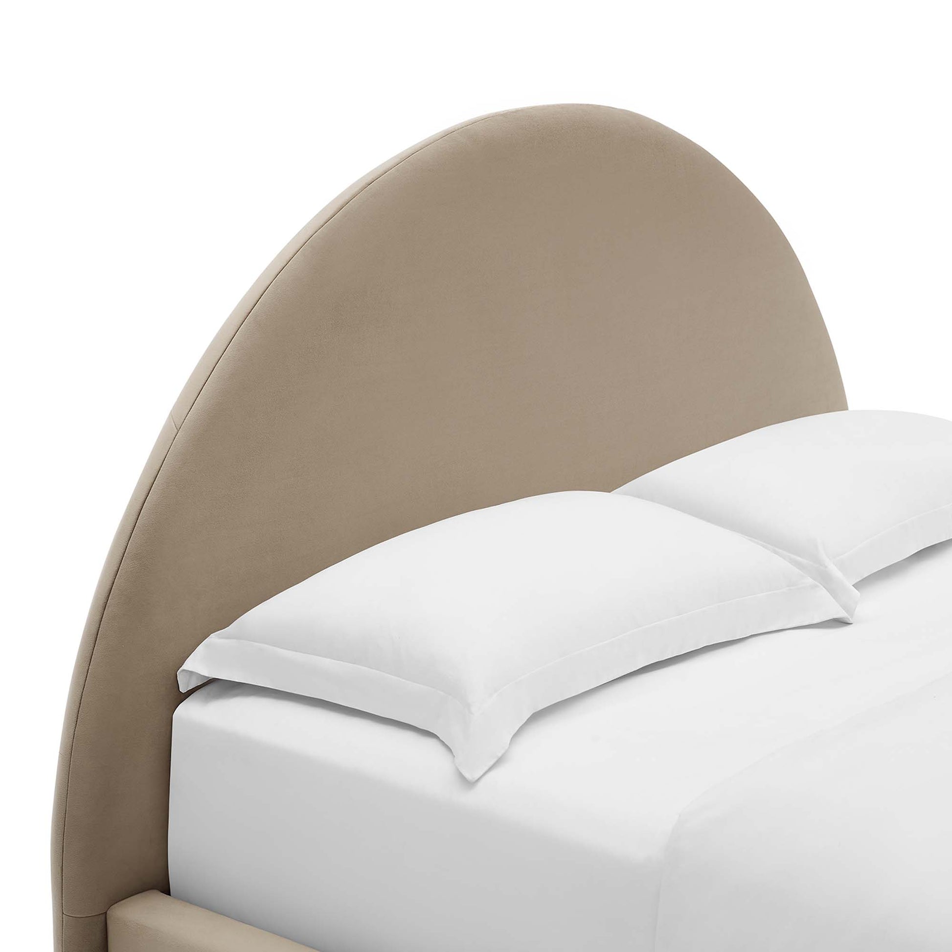 Resort Performance Velvet Arched Round Full Platform Bed by Modway - Best Buy Furniture