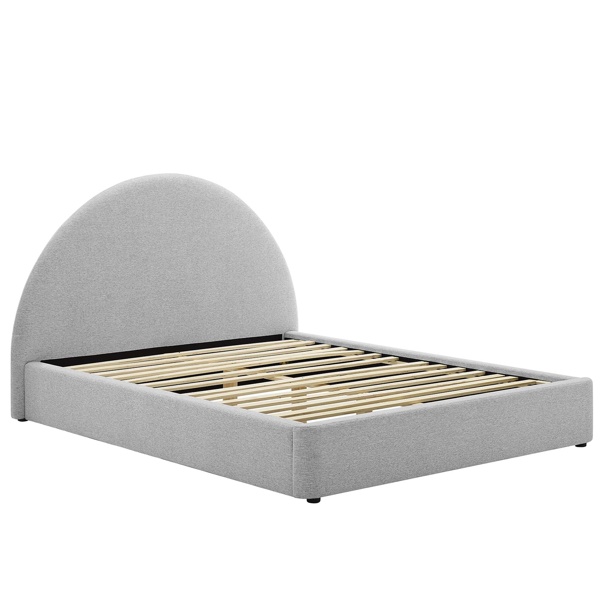 Resort Upholstered Fabric Arched Round Queen Platform Bed by Modway - Best Buy Furniture