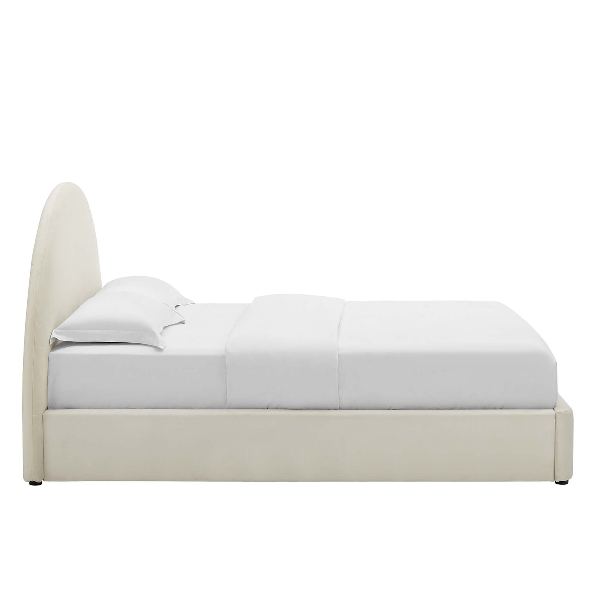 Resort Performance Velvet Arched Round Queen Platform Bed by Modway - Best Buy Furniture