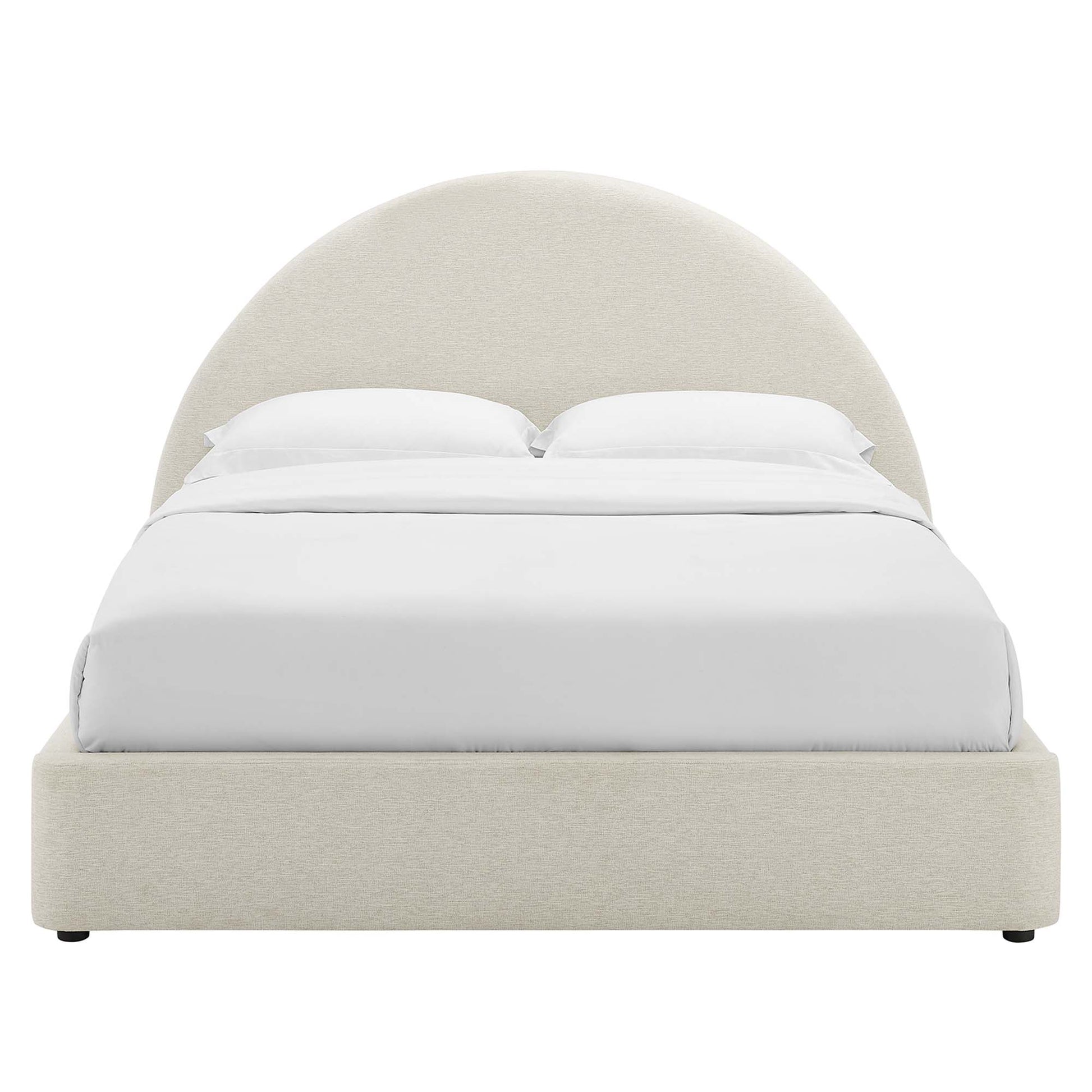 Resort Upholstered Fabric Arched Round King Platform Bed by Modway - Best Buy Furniture